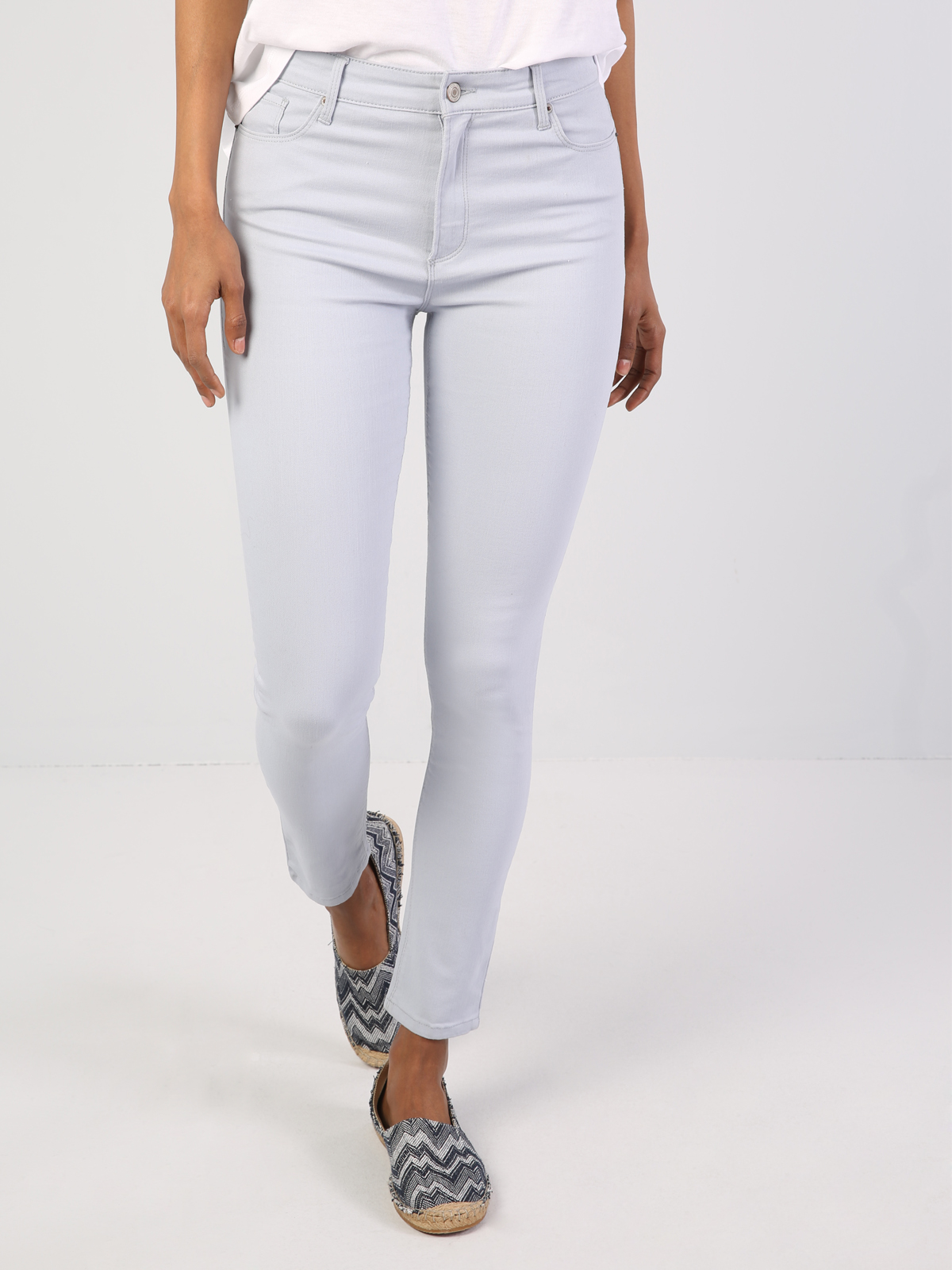 Super Slim Fit   Kadın Mavi  Pantolon Cl1042606
