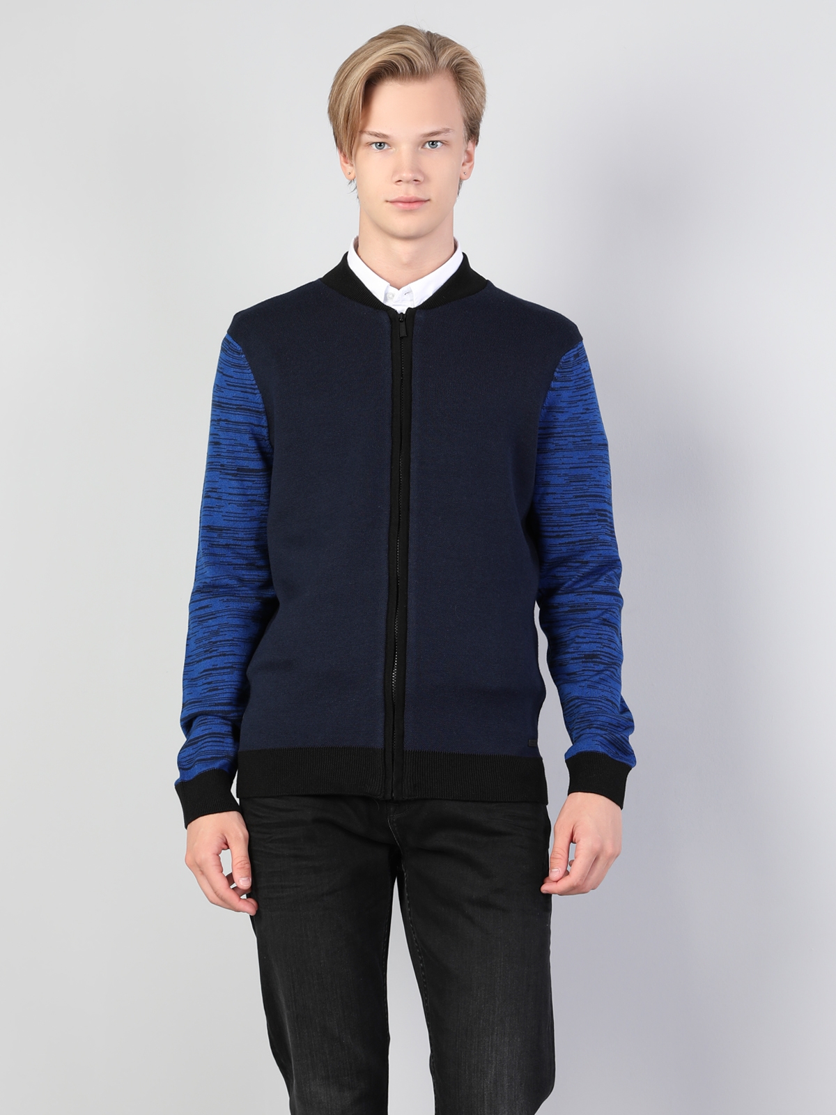 Regular Fit   Erkek Lacivert Hırka Cl1044863