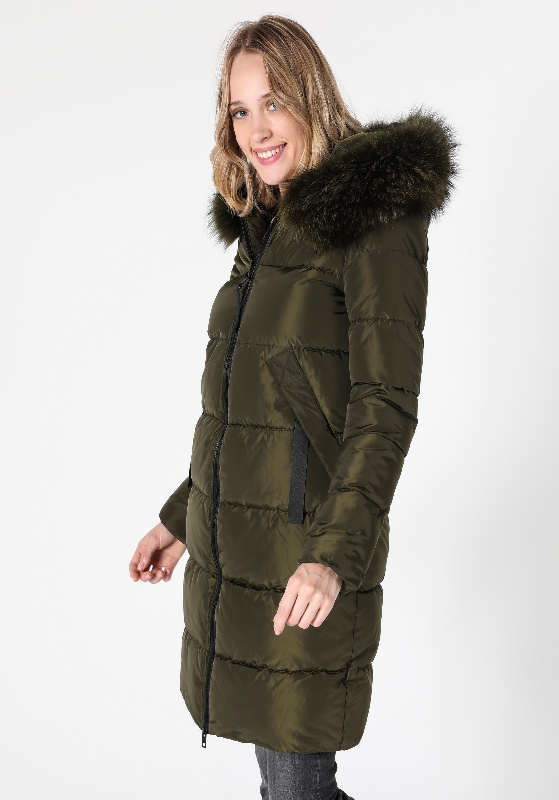 Regular Fit     Kadın Yeşil Kaban Cl1055695