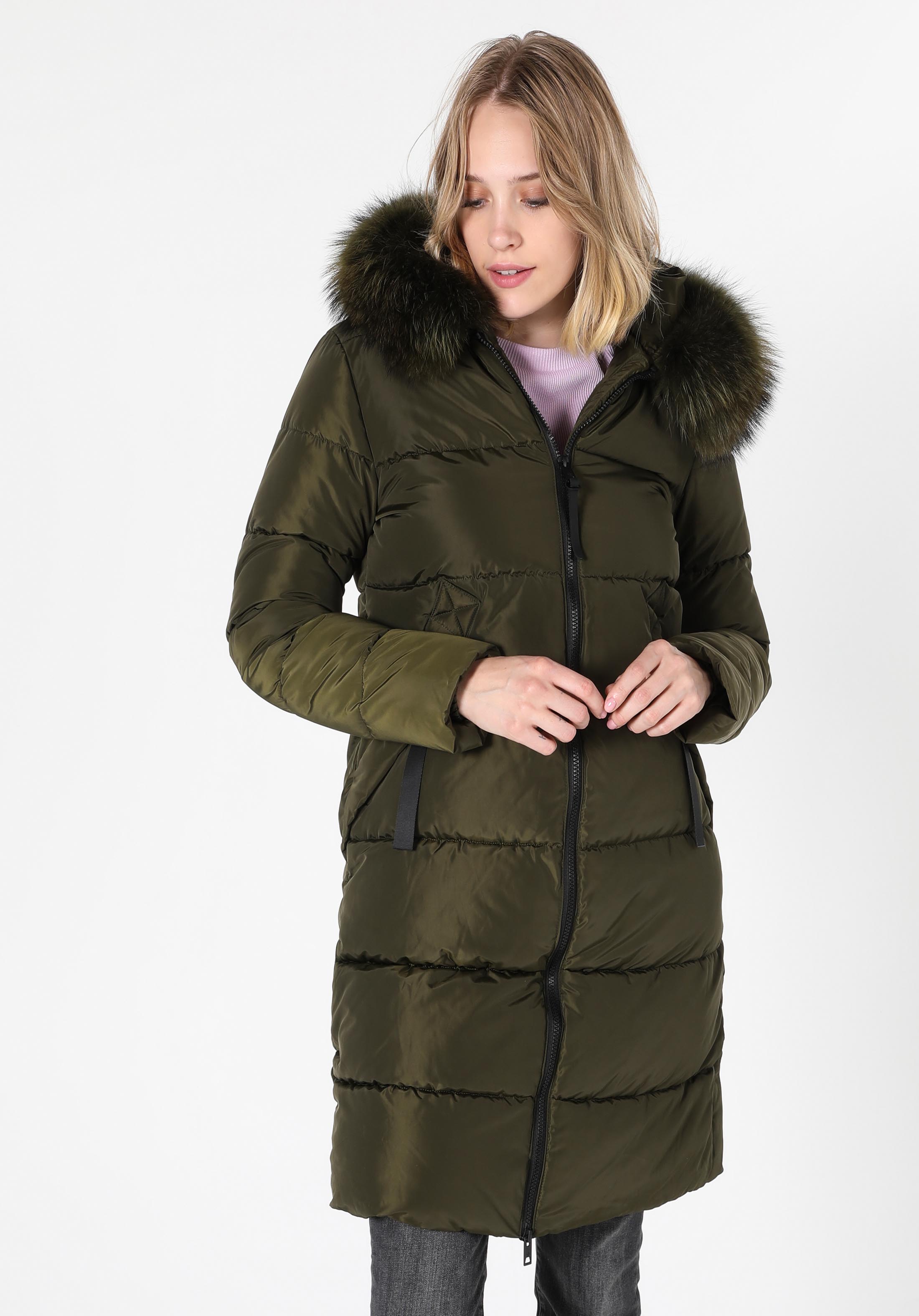 Regular Fit     Kadın Yeşil Kaban Cl1055695