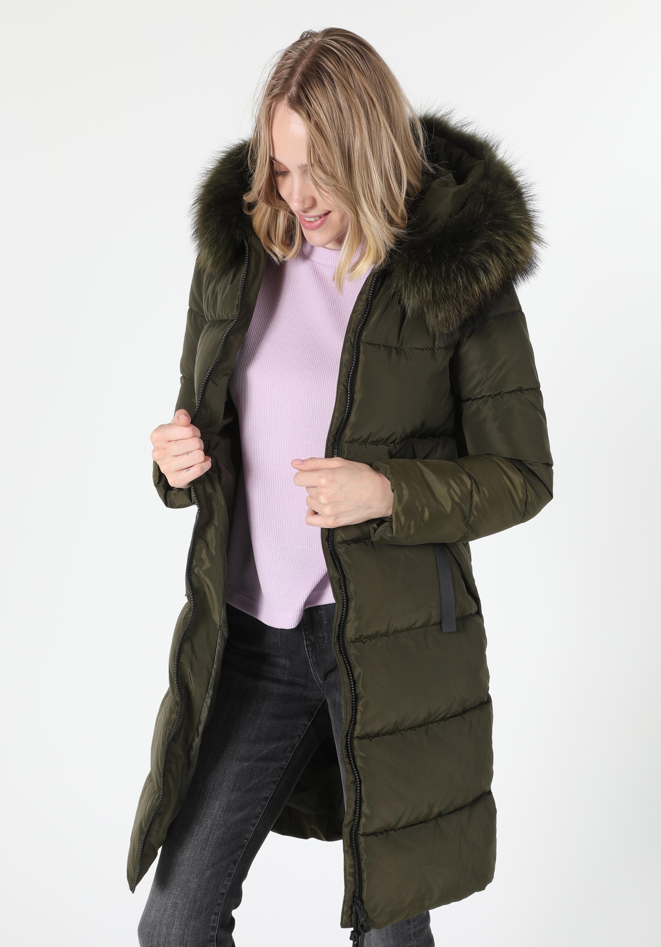 Regular Fit     Kadın Yeşil Kaban Cl1055695