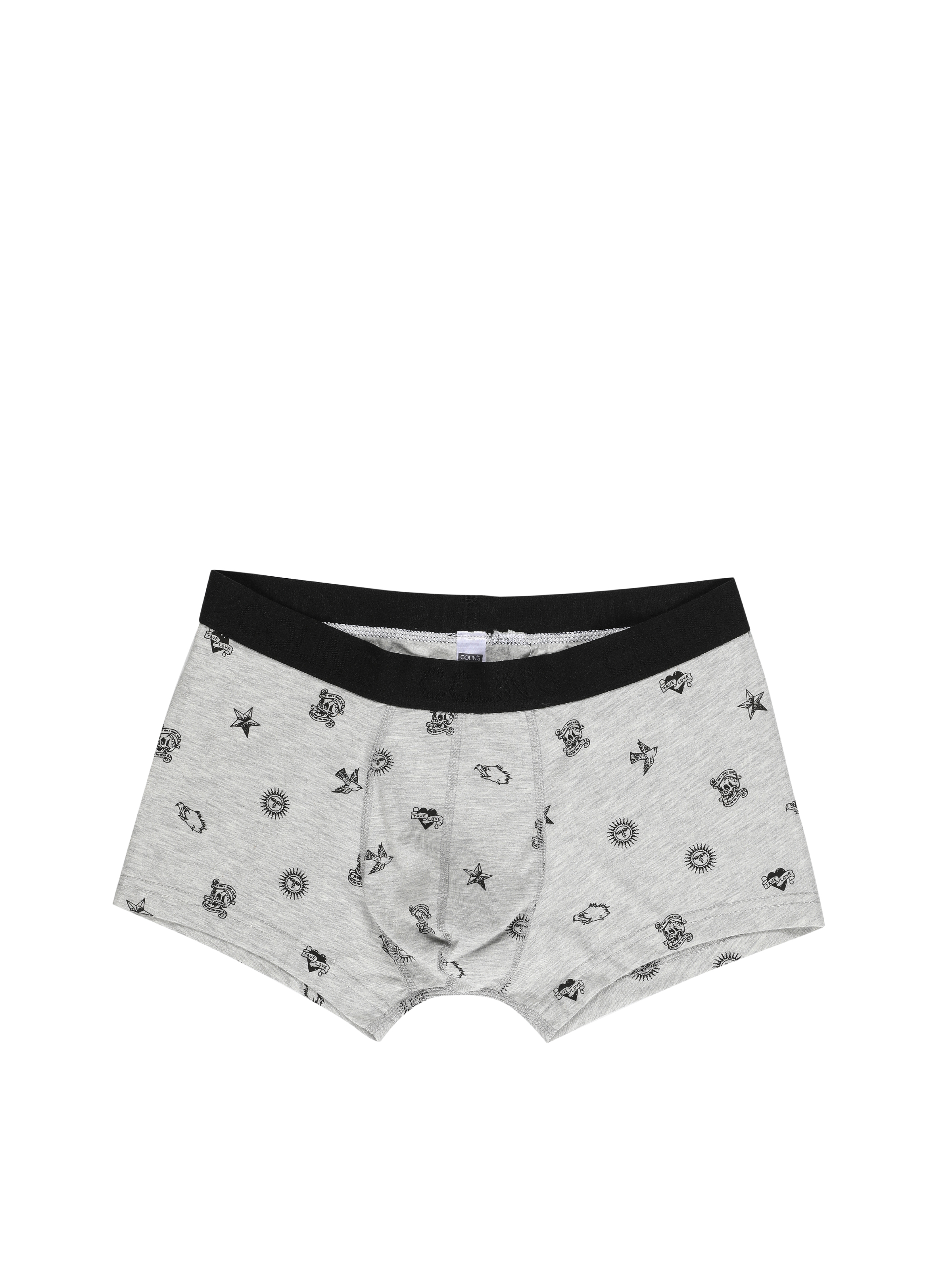Modern Fit  Erkek Gri Boxer