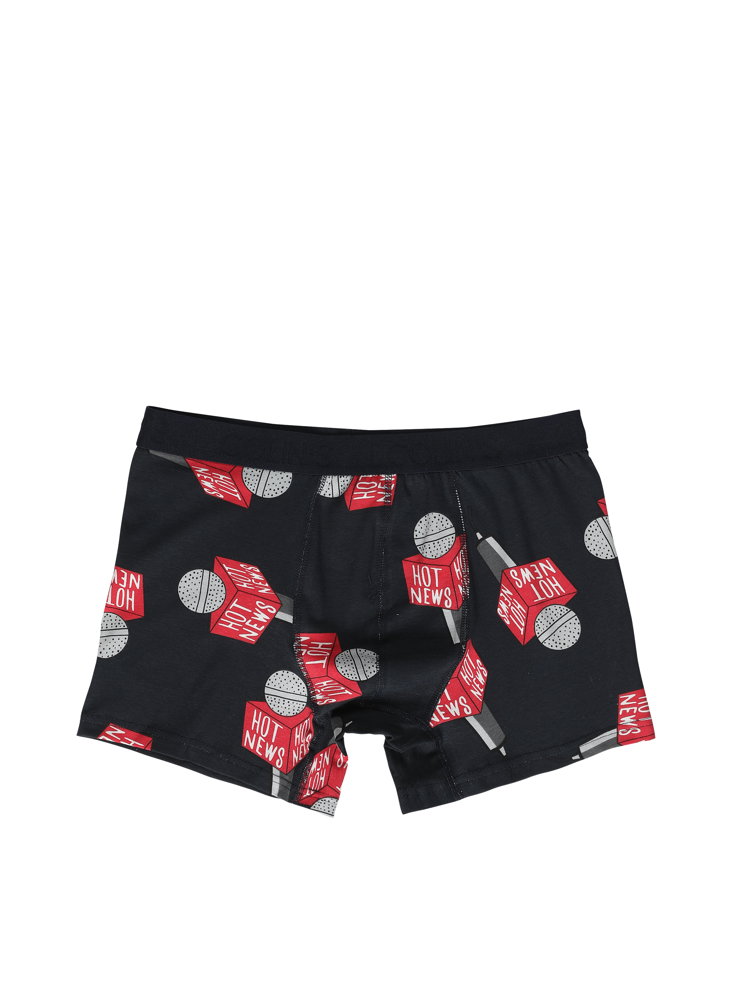 Modern Fit Baskılı Erkek Lacivert Boxer