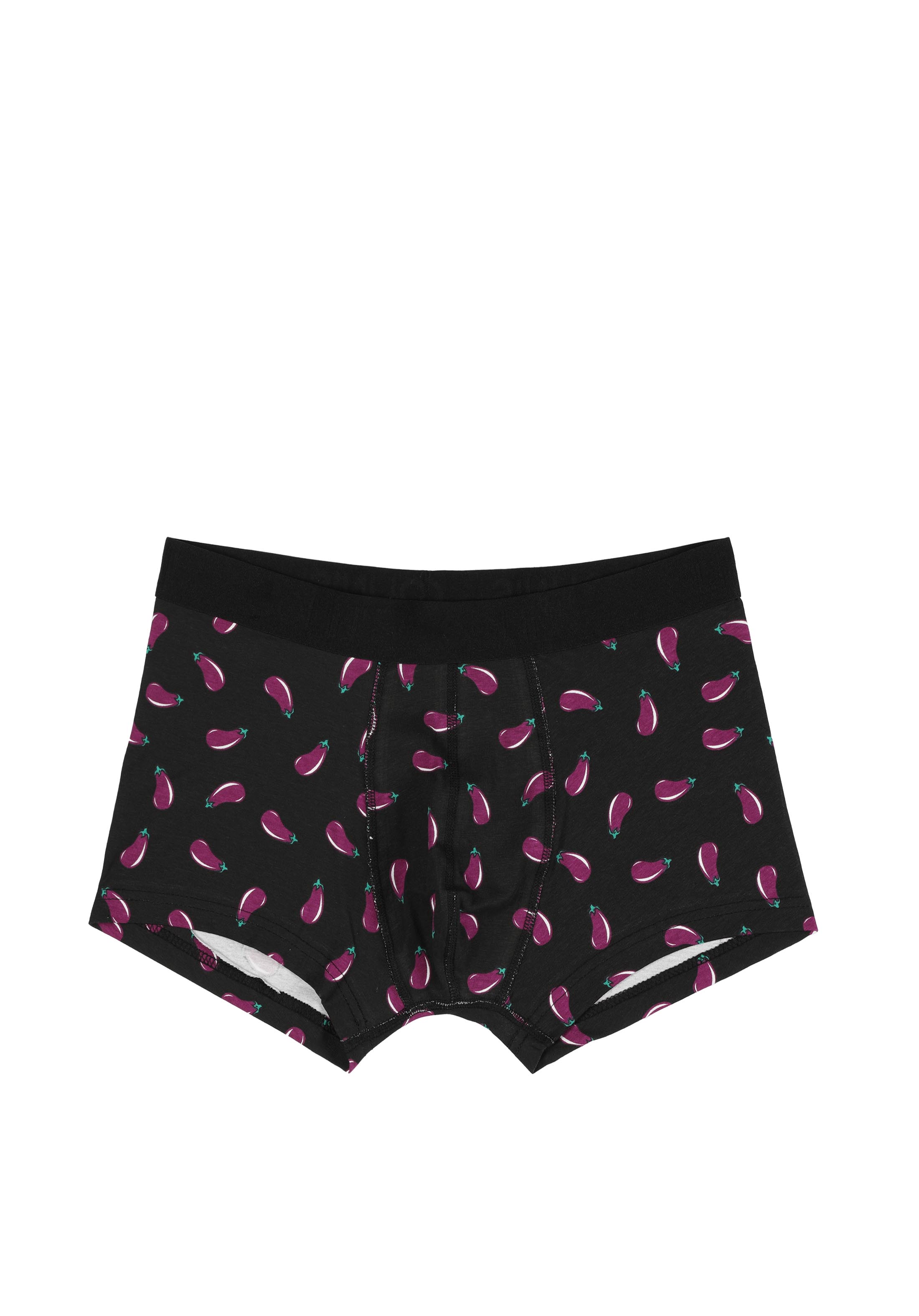 Modern Fit Baskılı Erkek Siyah Boxer