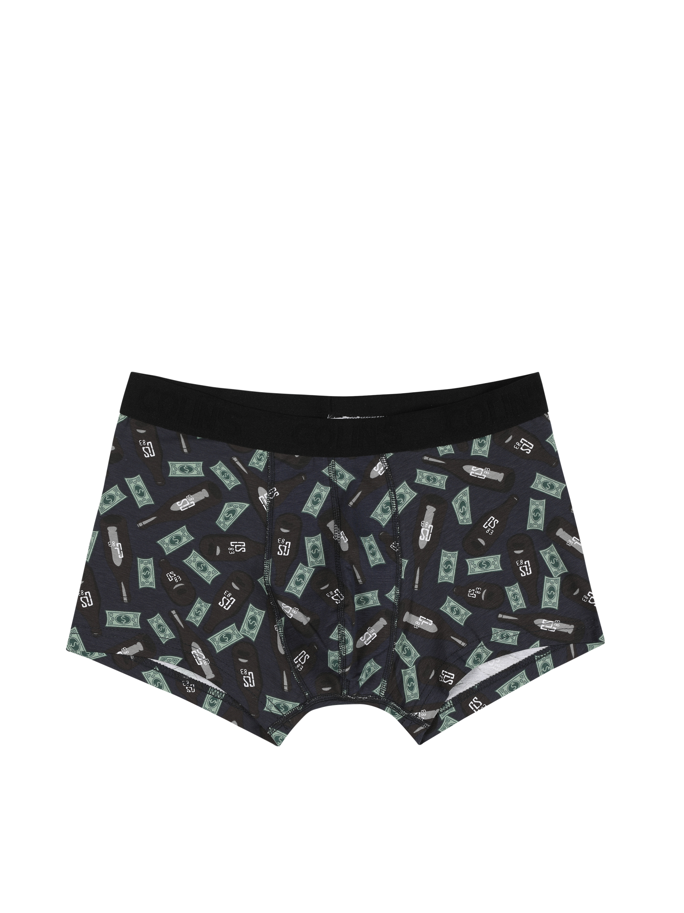 Modern Fit Baskılı Erkek Lacivert Boxer