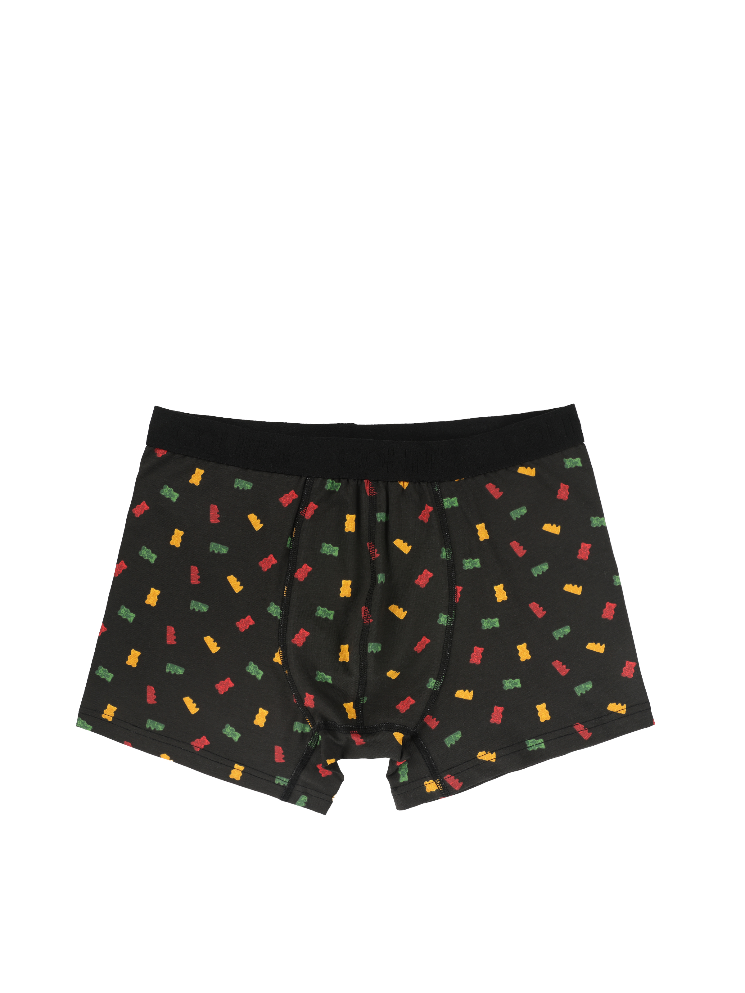 Modern Fit Baskılı Erkek Siyah Boxer