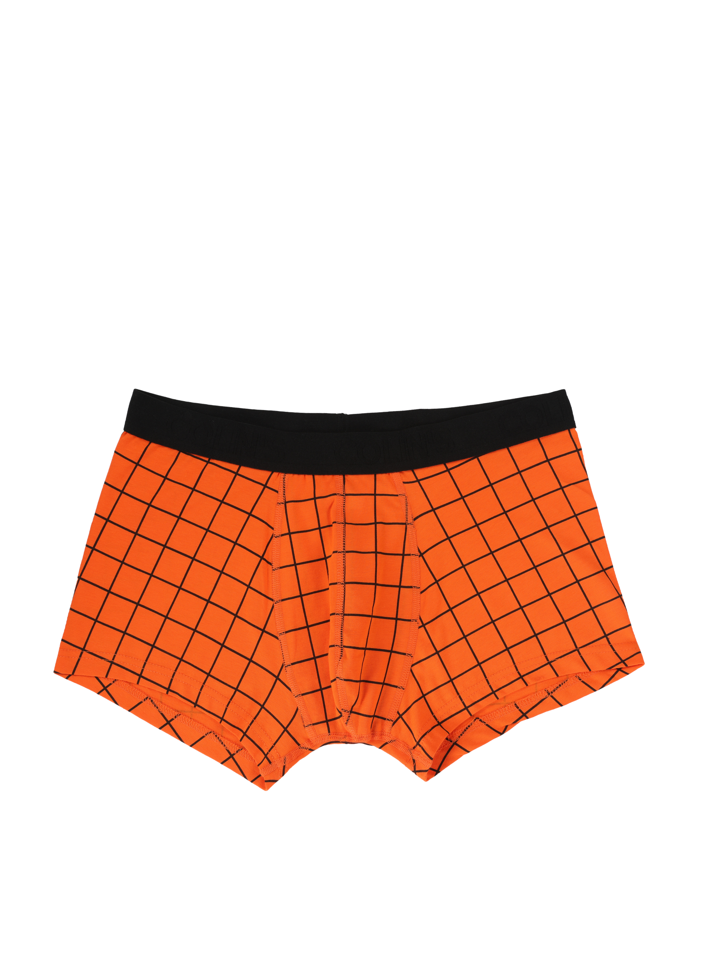 Modern Fit Baskılı Erkek Turuncu Boxer
