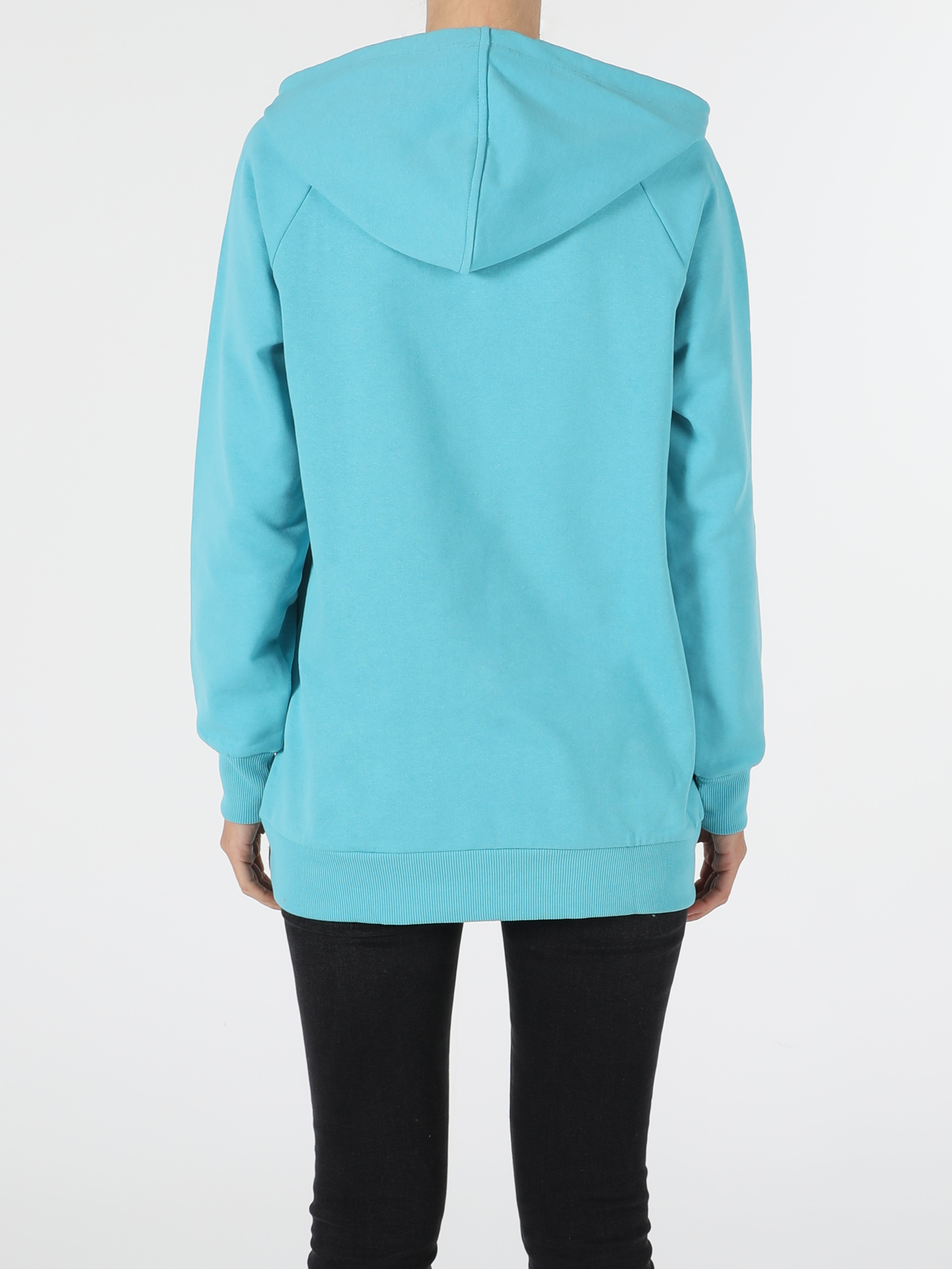 Regular Fit Mavi Kadın Sweatshirt