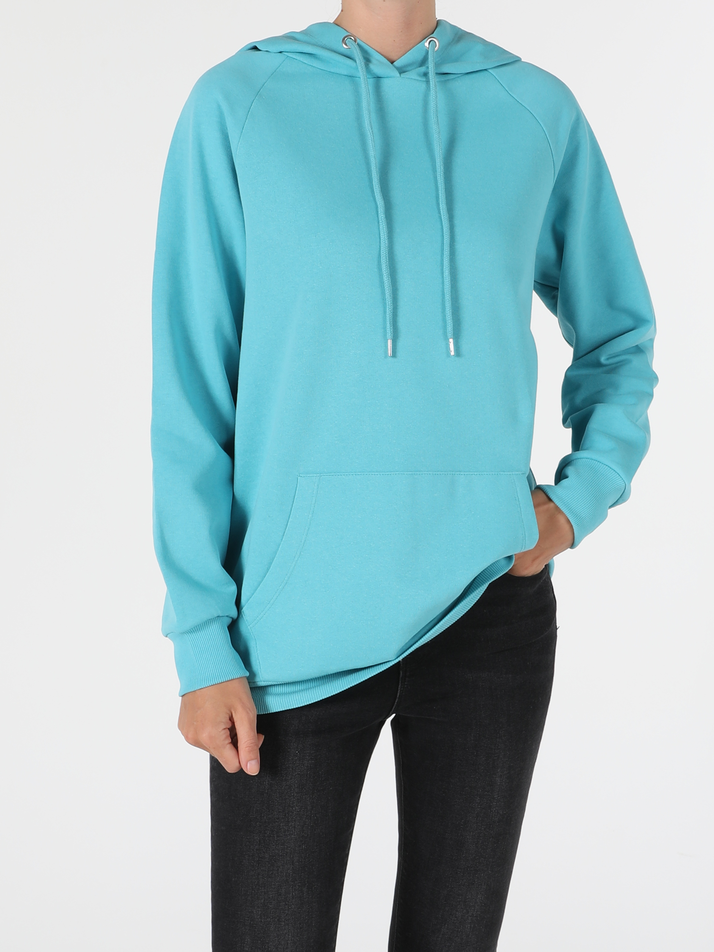 Regular Fit Mavi Kadın Sweatshirt