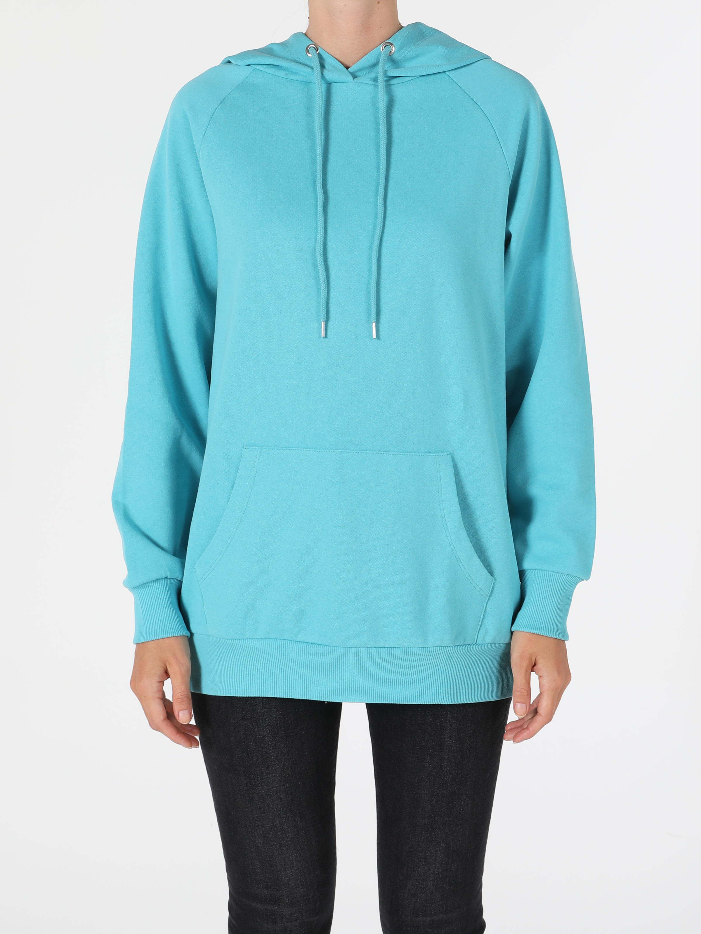 Regular Fit Mavi Kadın Sweatshirt