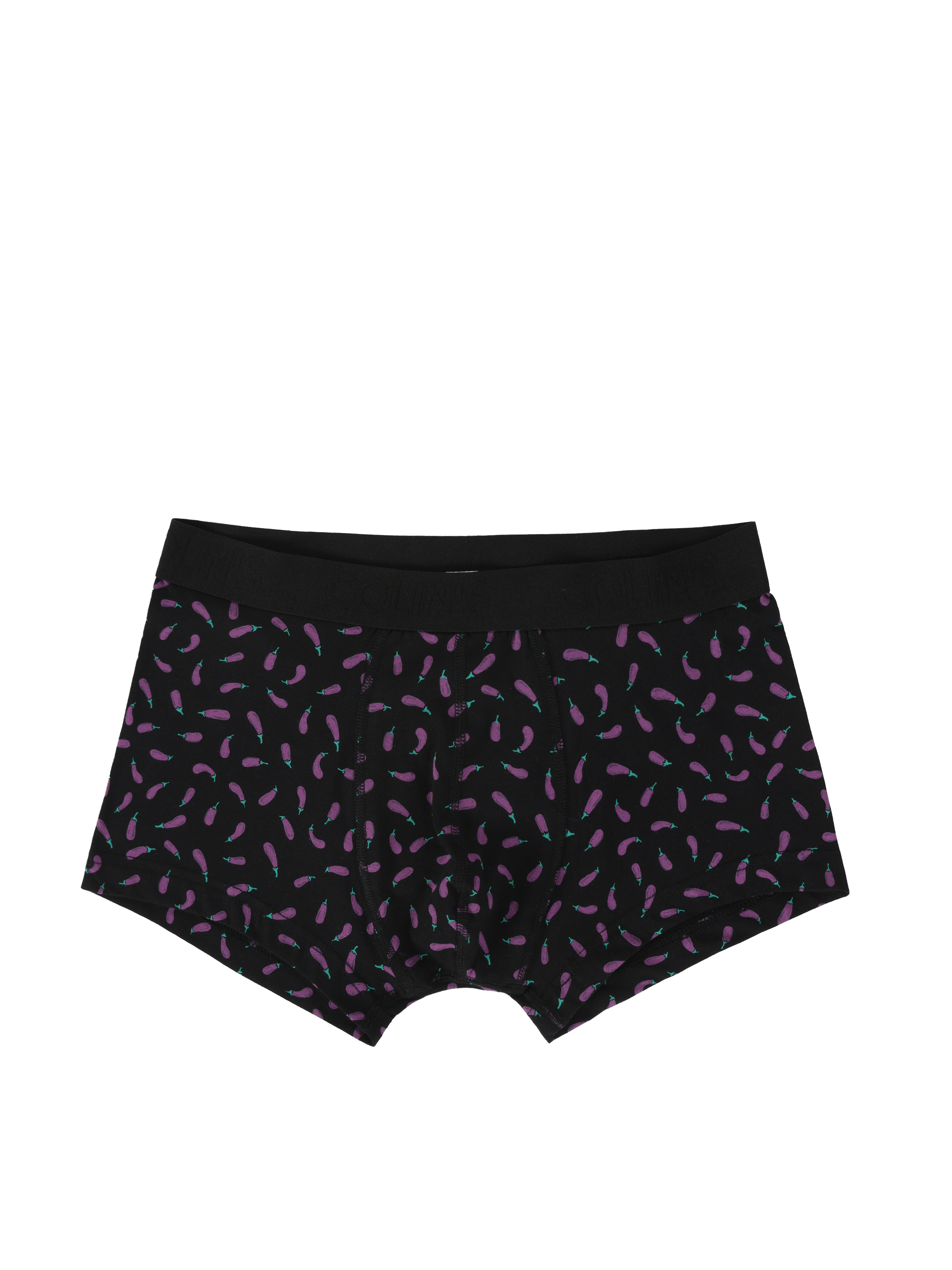 Modern Fit Baskılı Erkek Siyah Boxer