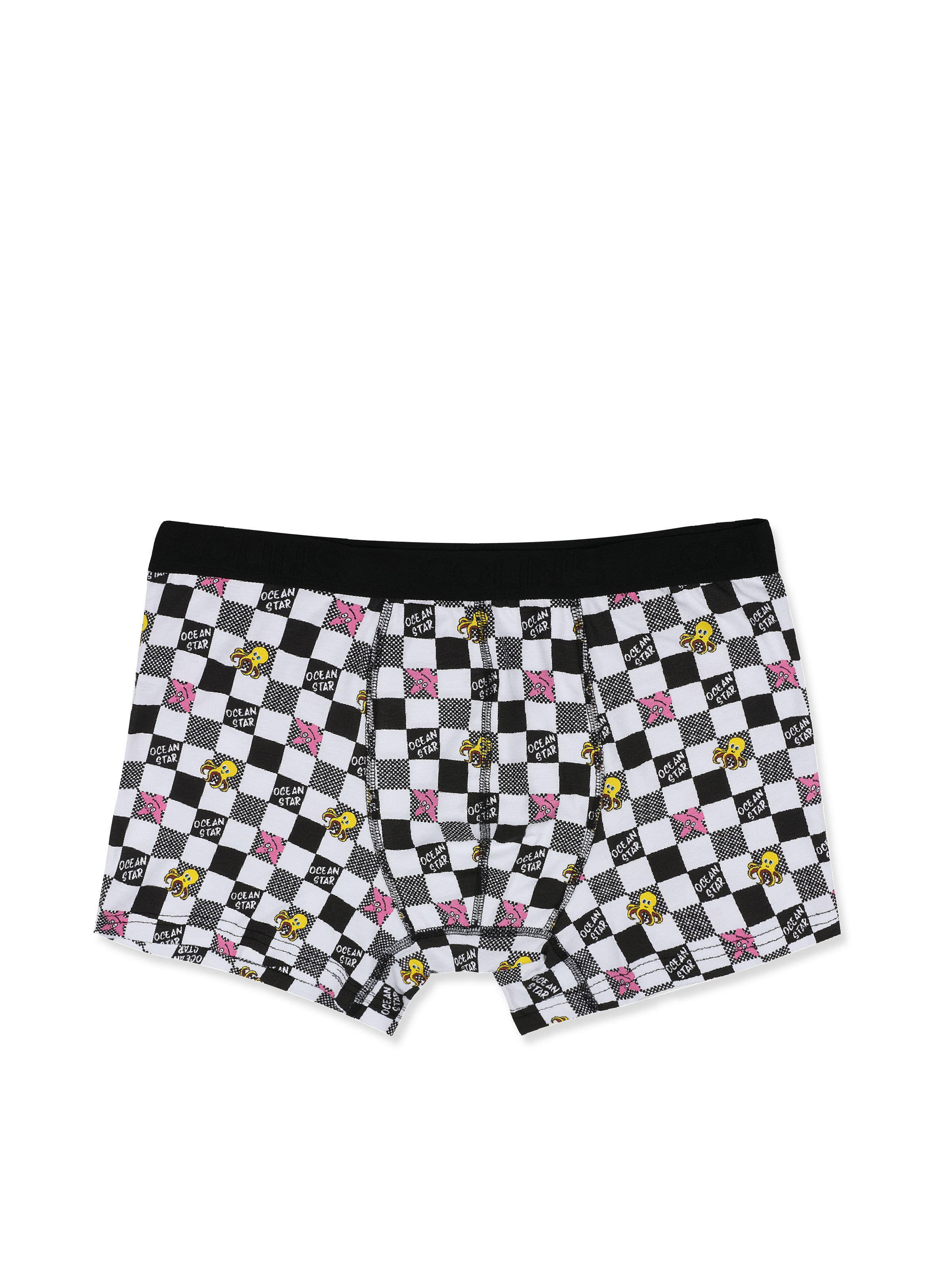 Modern Fit Baskılı Erkek Beyaz Boxer
