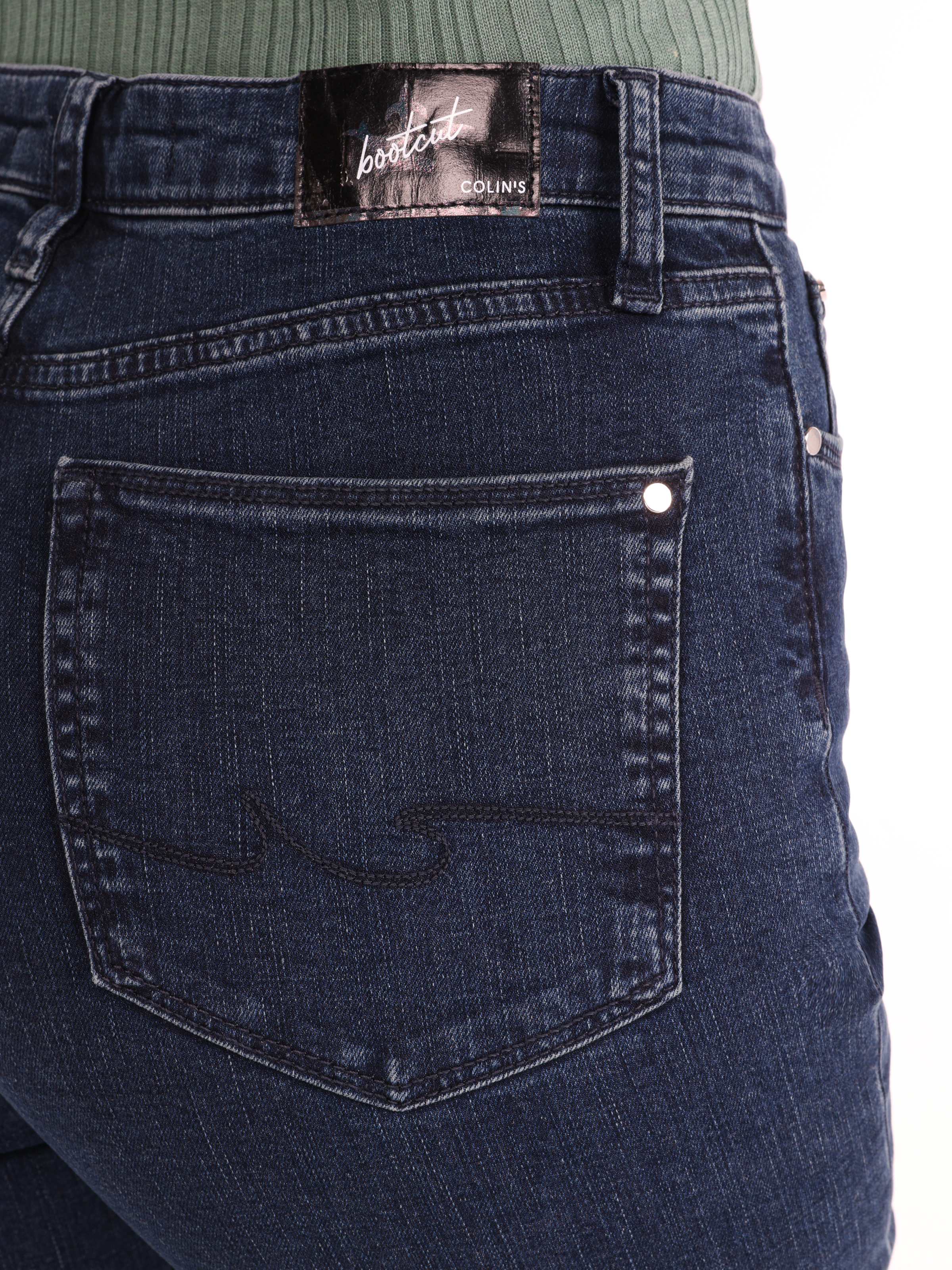 791 Monıca Regular Fit Orta Bel Bootcut Kadın Mavi Jean Pantolon Cl1065552