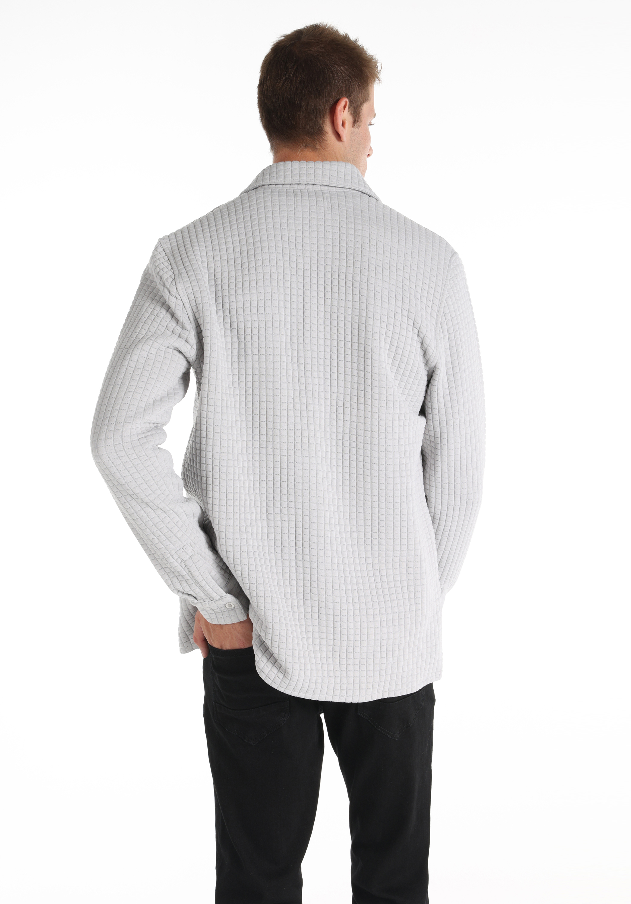 Regular Fit    Erkek Gri Ceket