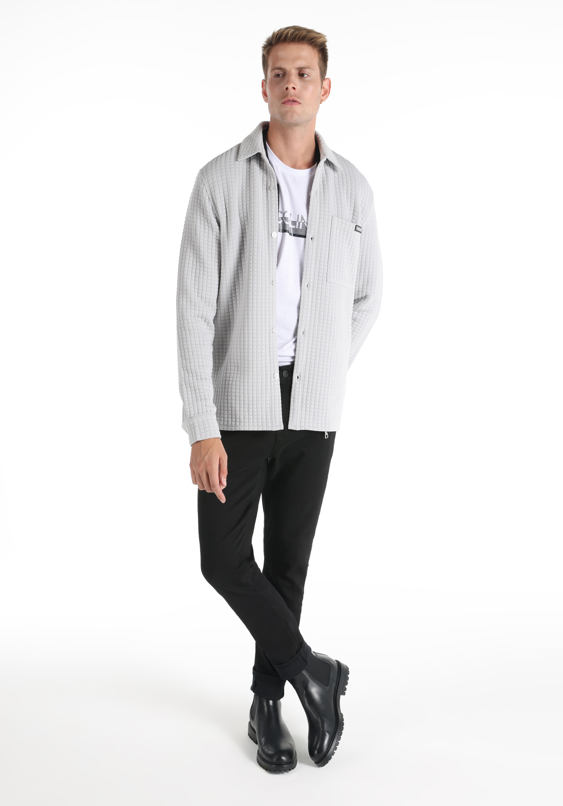 Regular Fit    Erkek Gri Ceket