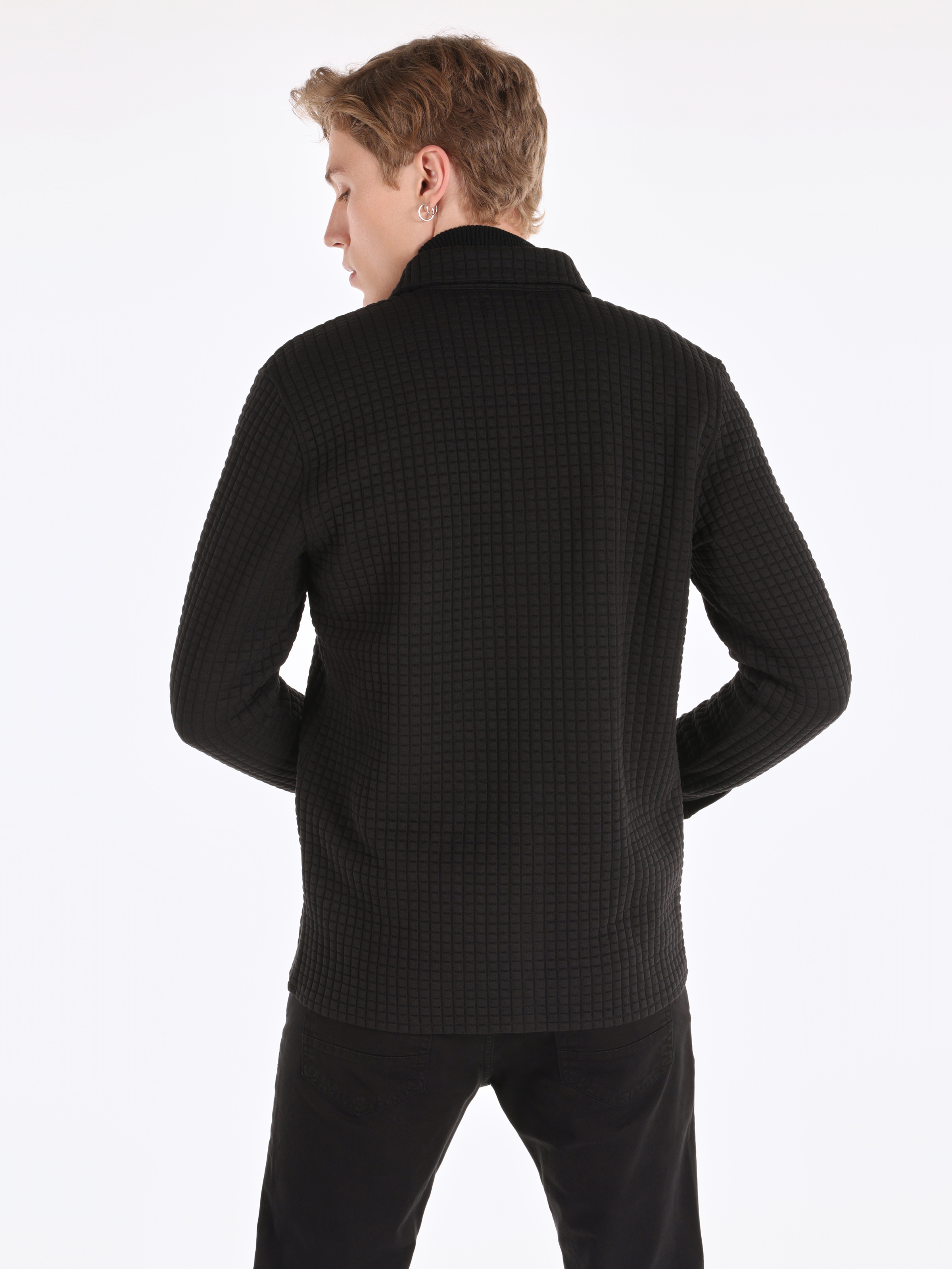 Regular Fit    Erkek Siyah Ceket