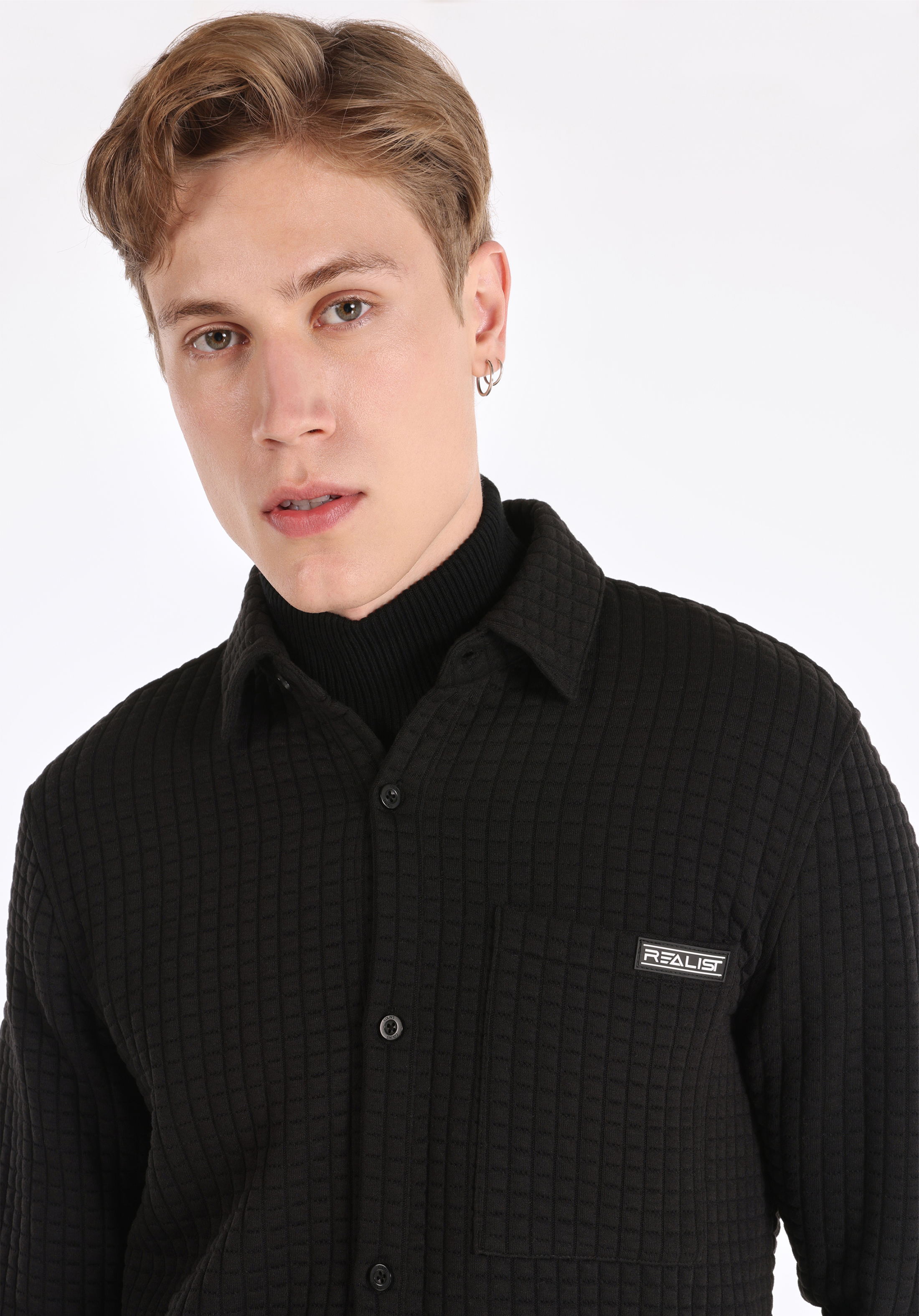 Regular Fit    Erkek Siyah Ceket