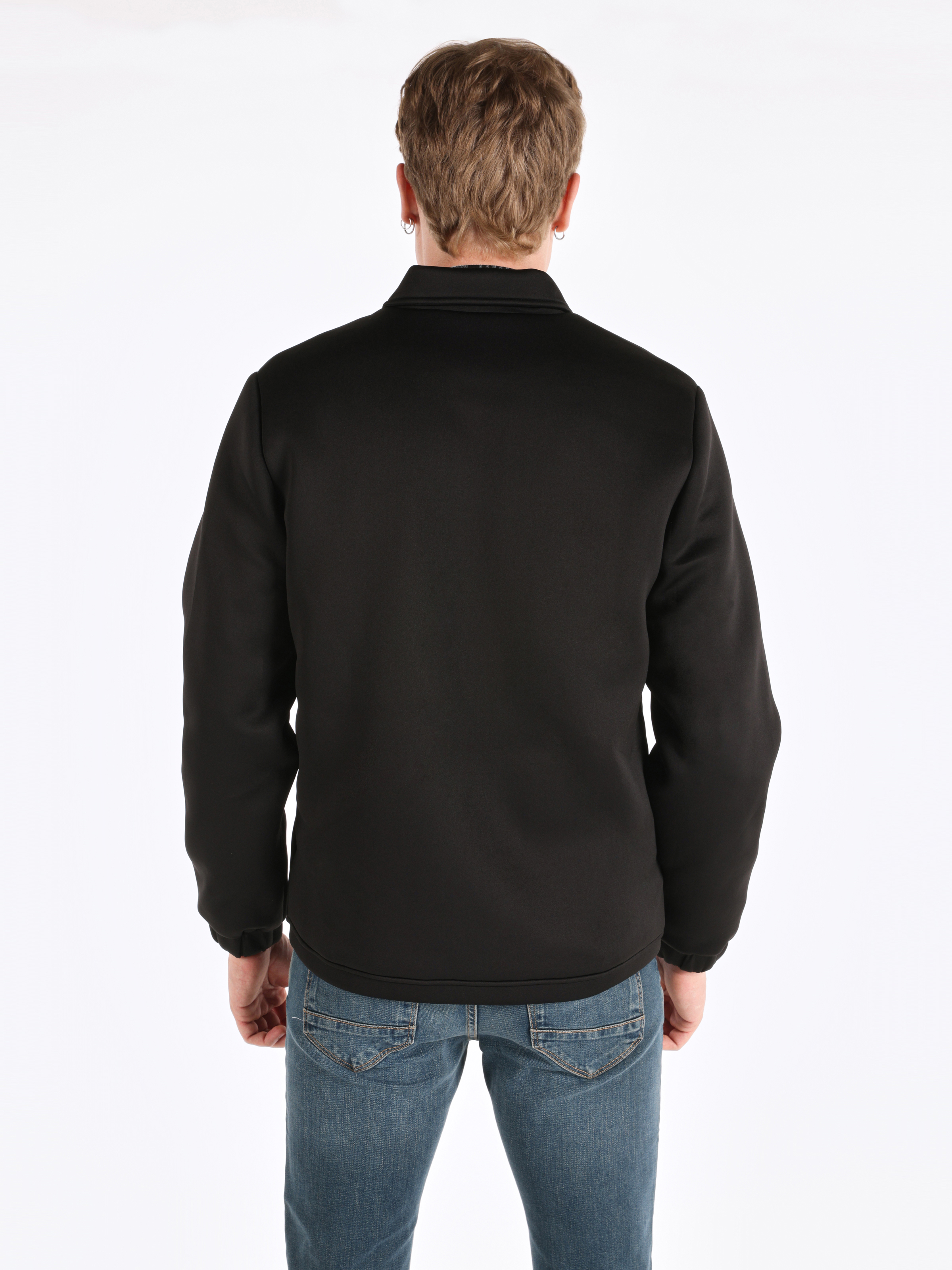 Regular Fit    Erkek Siyah Ceket