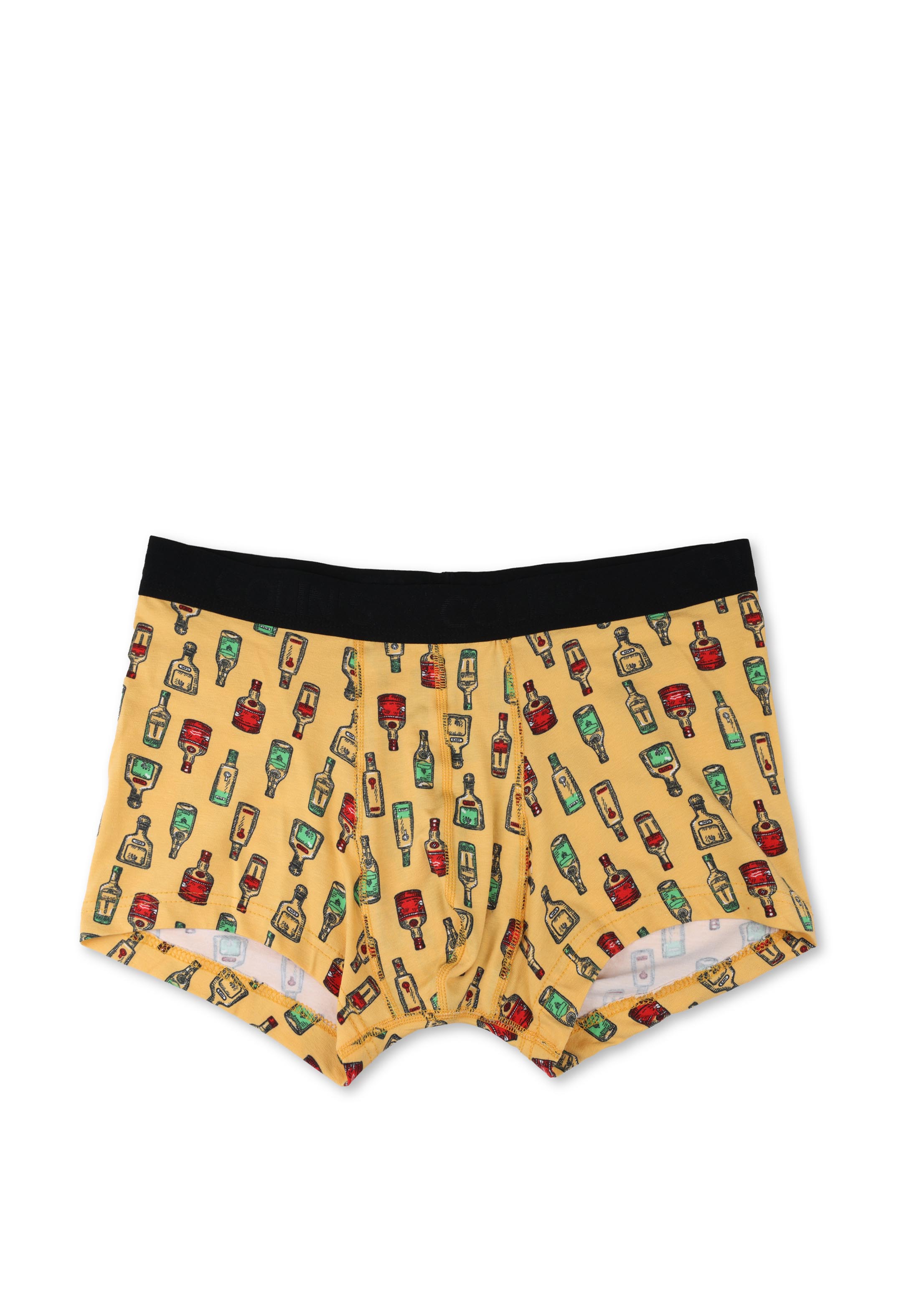 Modern Fit Baskılı Erkek Sari Boxer