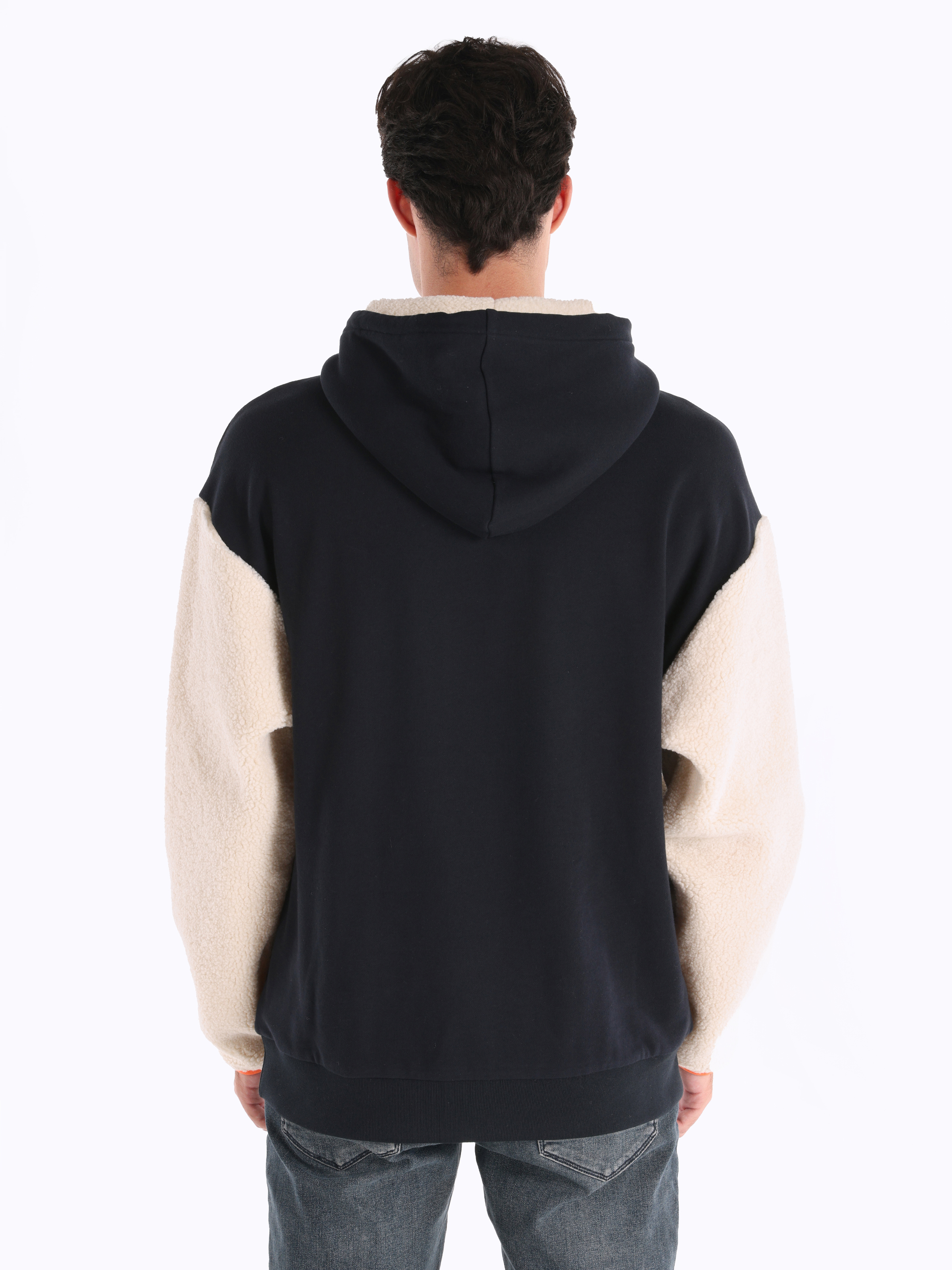Comfort Fit   Erkek Lacivert Sweatshirt