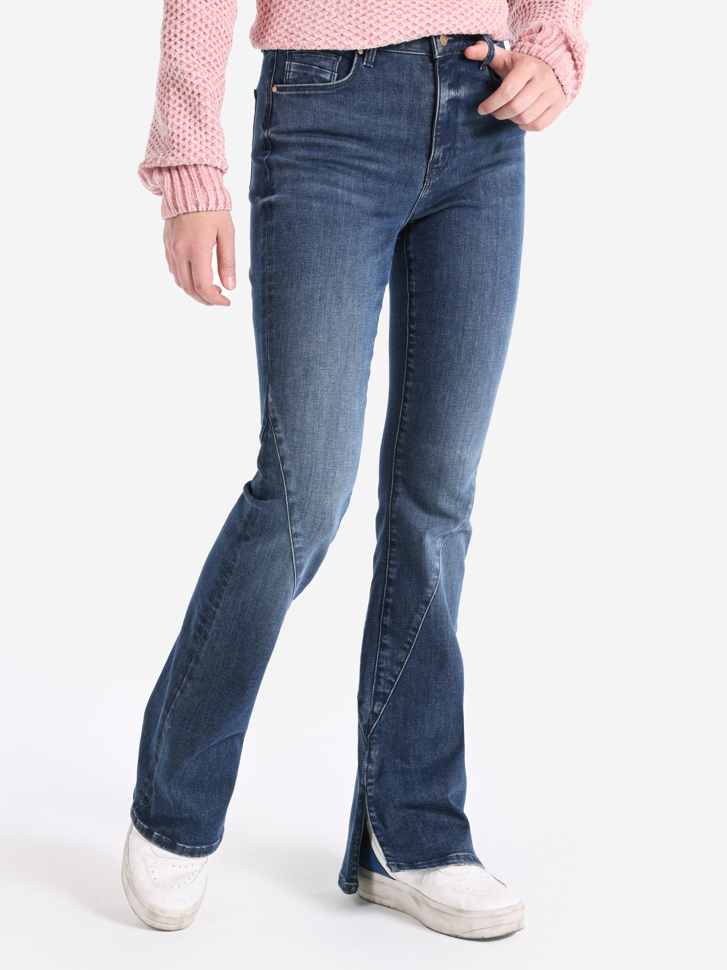 791 Monıca Regular Fit Orta Bel Bootcut Kadın Denim Jean Pantolon Cl1065663