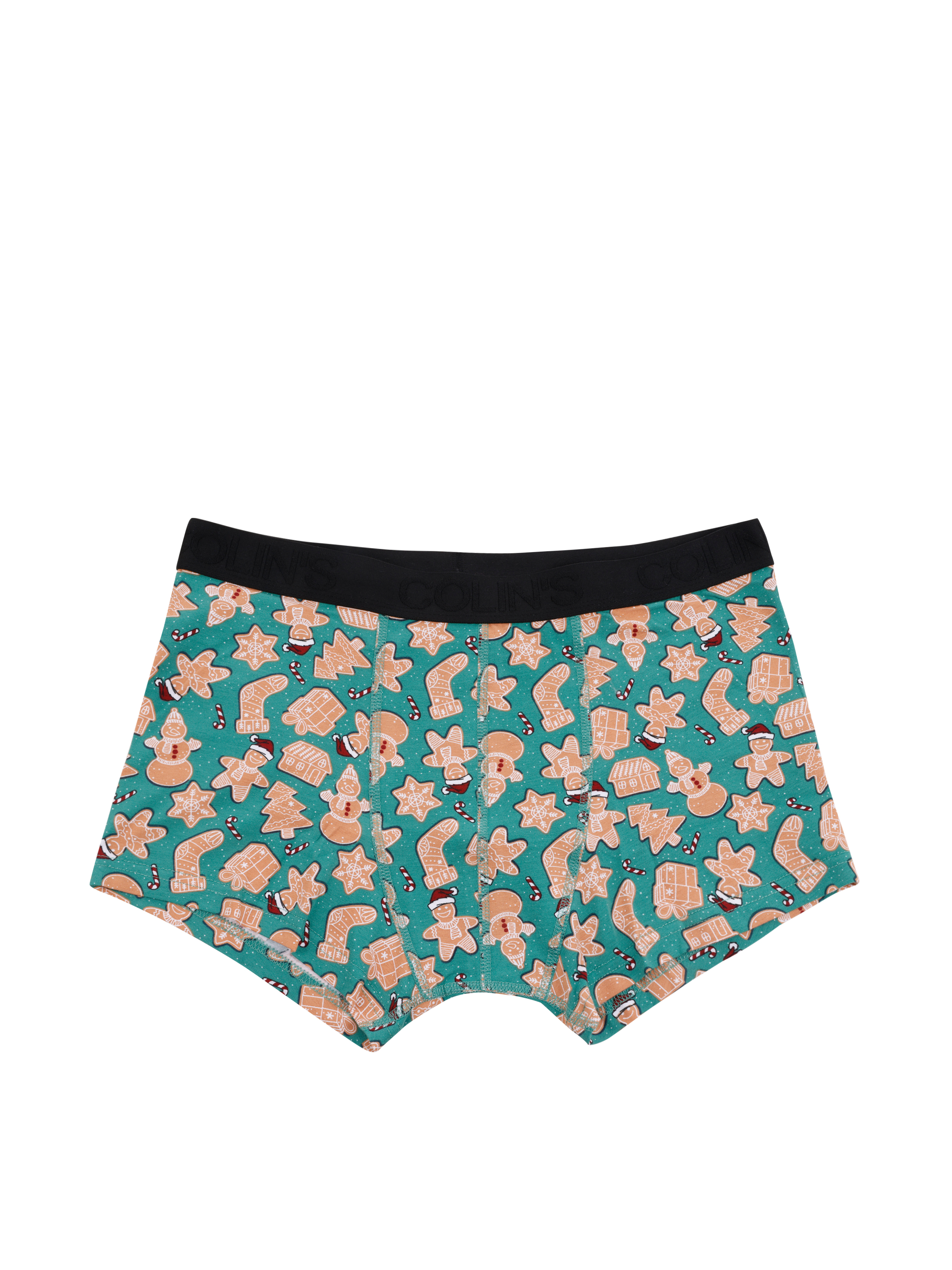 Modern Fit Baskılı Erkek Yeşil Boxer