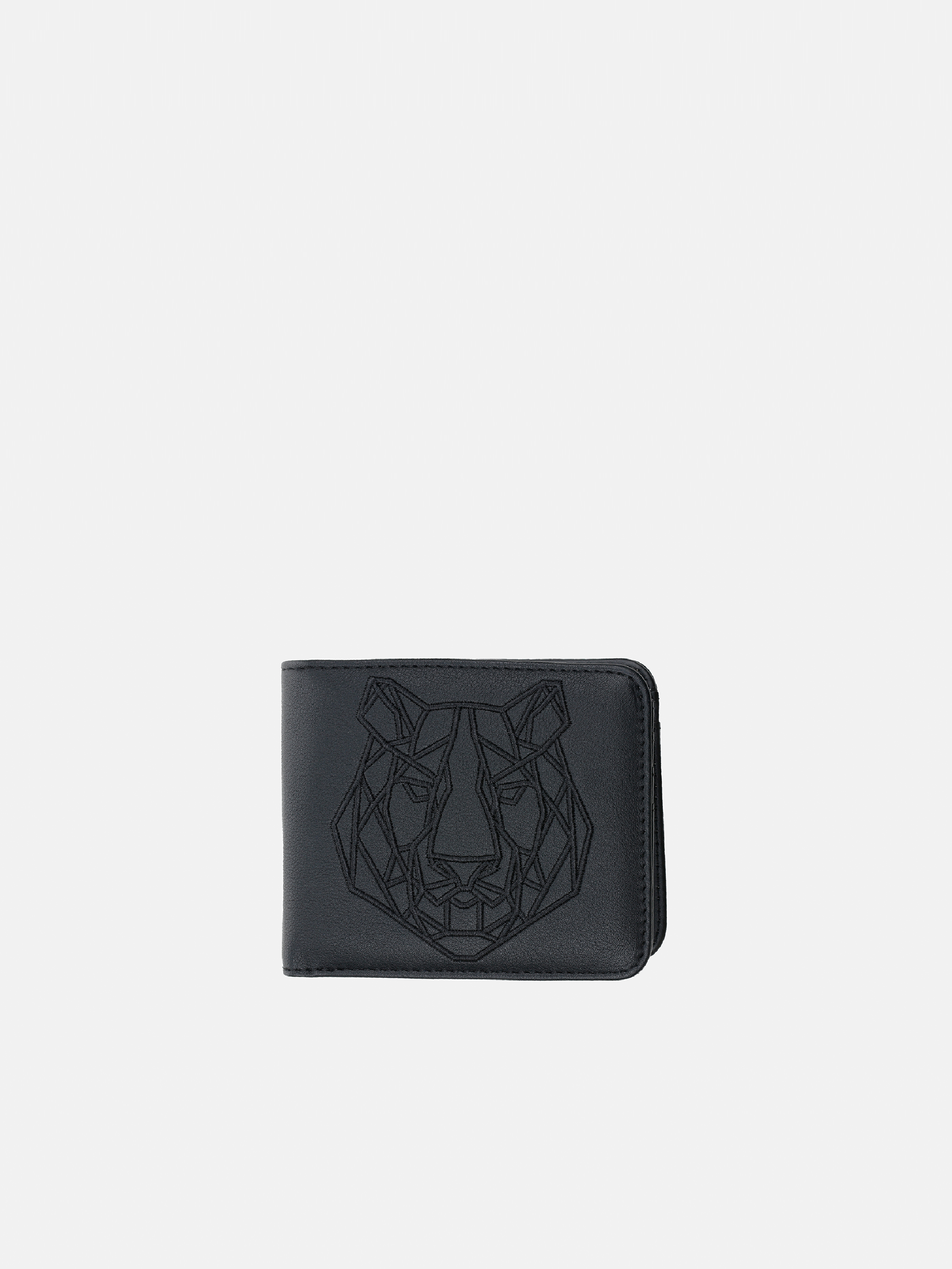 Aslan Logolu Siyah Erkek Cüzdan