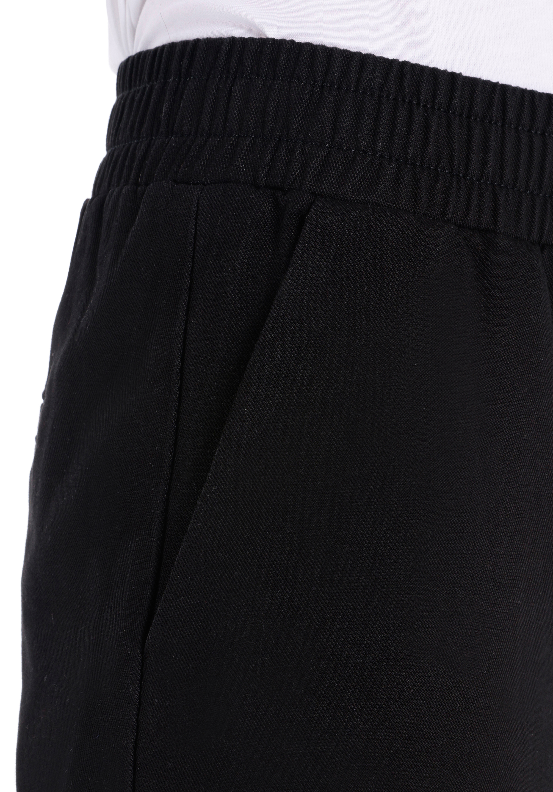 Regular Fit Yüksel Bel Geniş Paça Kadın Siyah  Pantolon