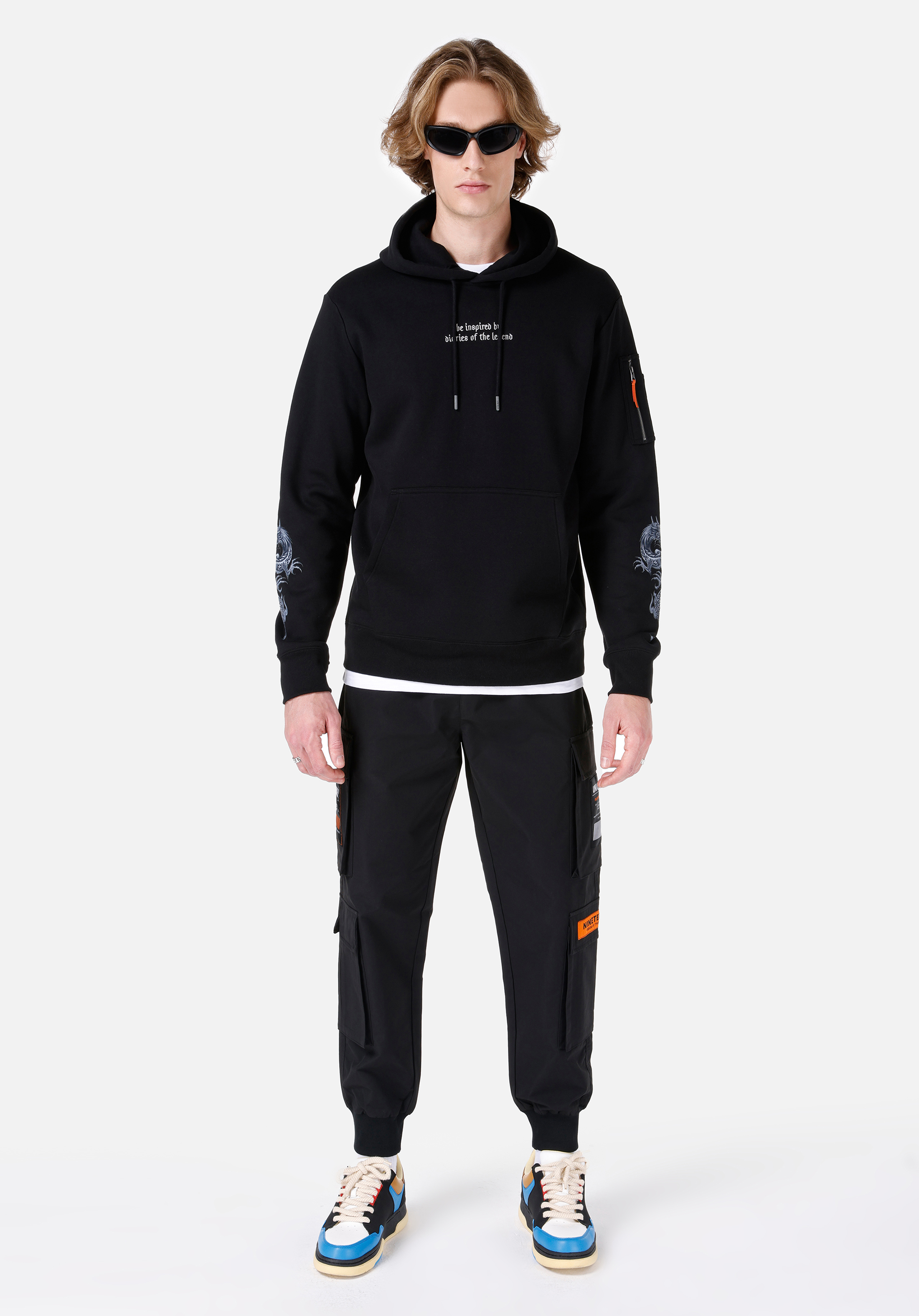 Regular Fit   Erkek Siyah Sweatshirt