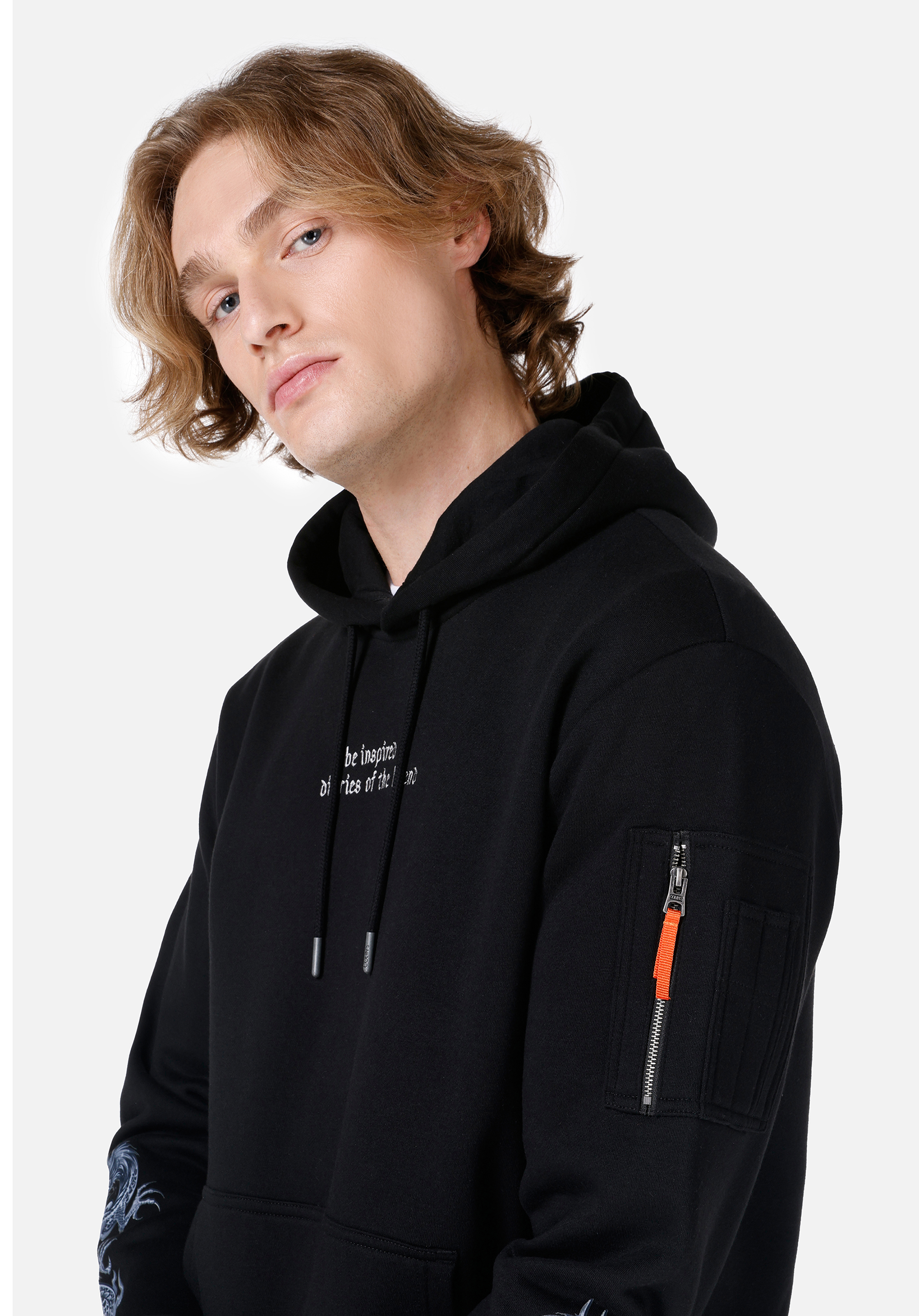 Regular Fit   Erkek Siyah Sweatshirt