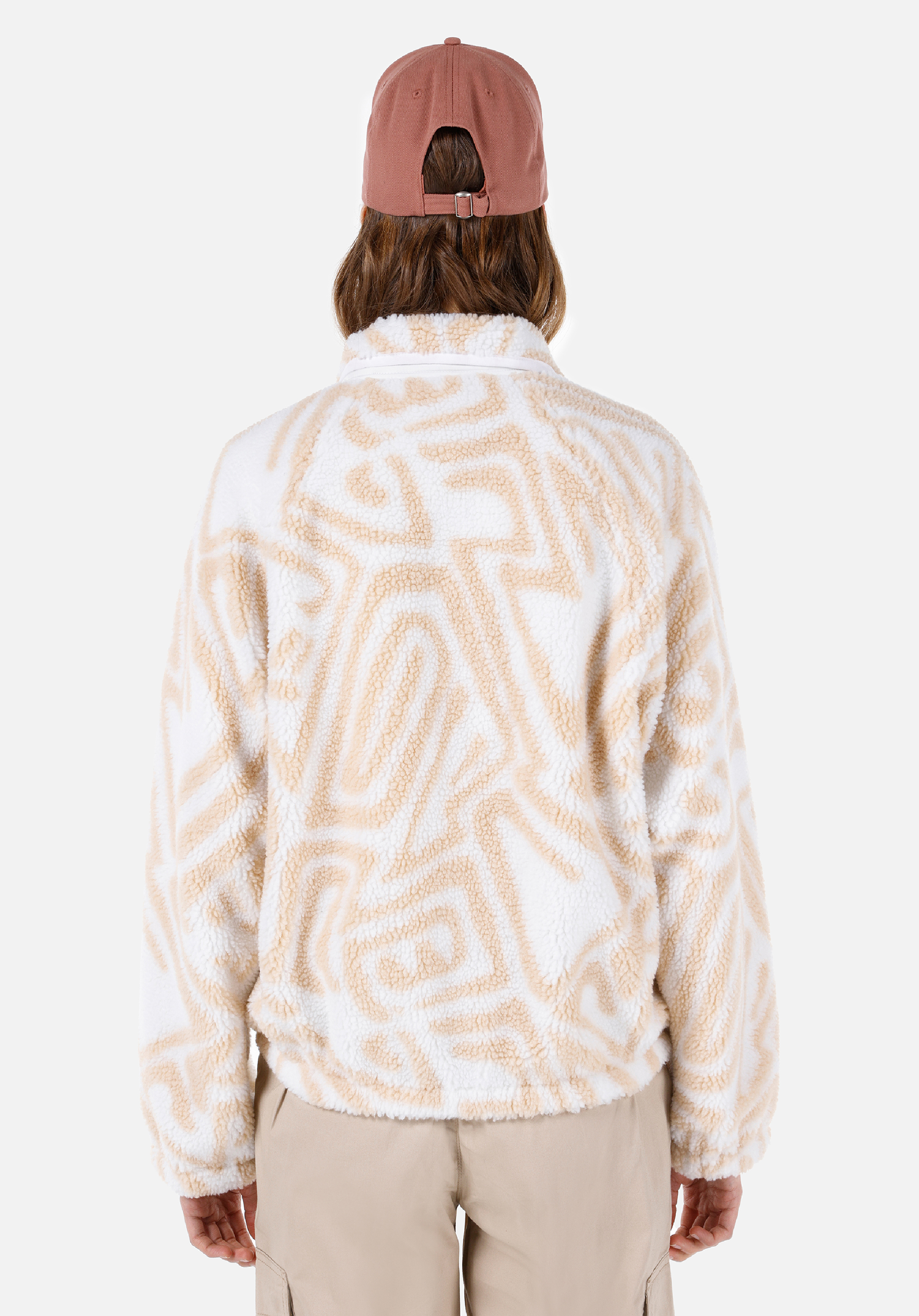 Regular Fit Dik Yaka Çıtçıtlı Astarlı  Kadın Bej Mont