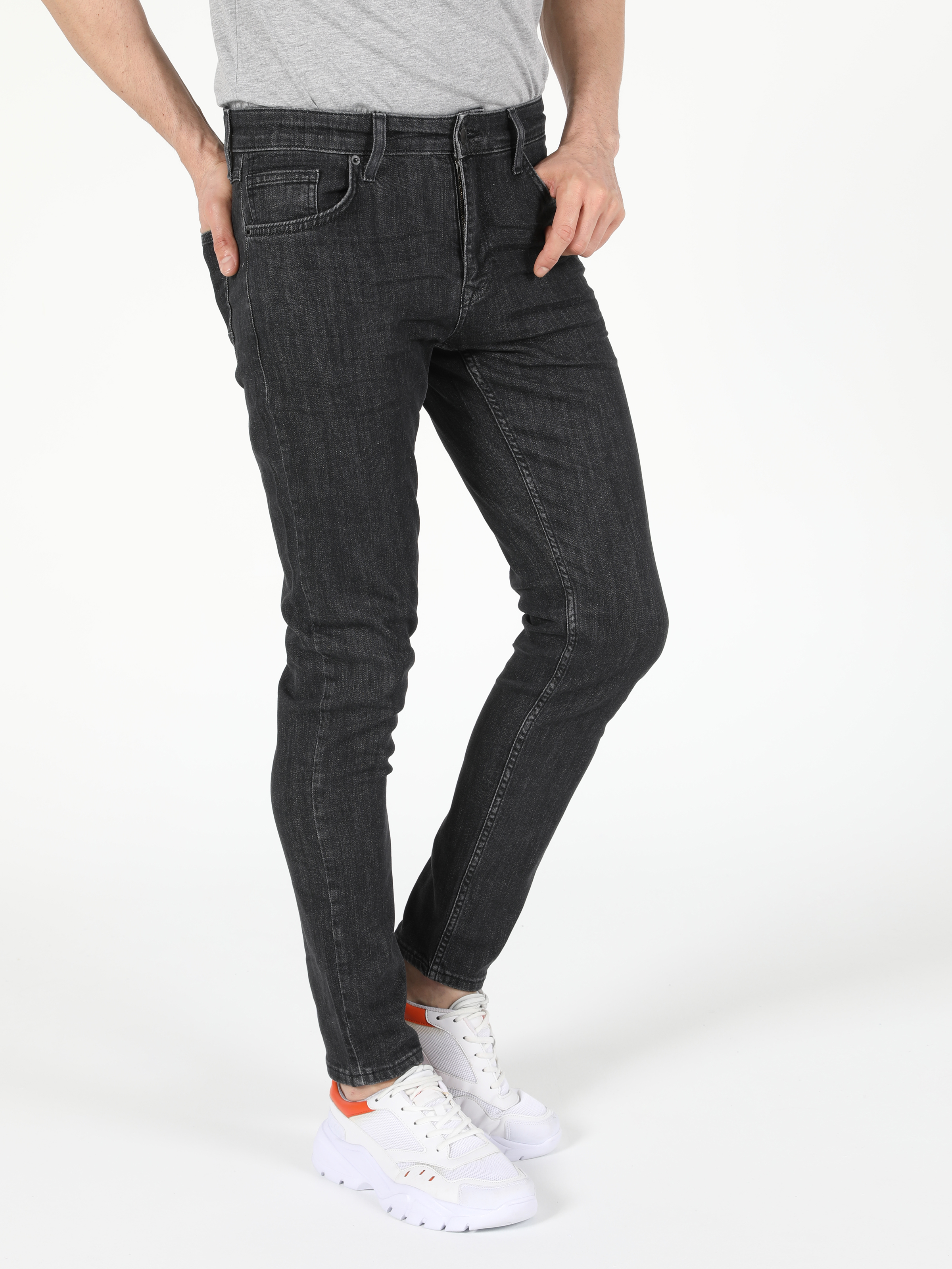 041 Danny Slim Fit Düşük Bel Dar Paça Erkek Denim Jean Pantolon Cl1054583