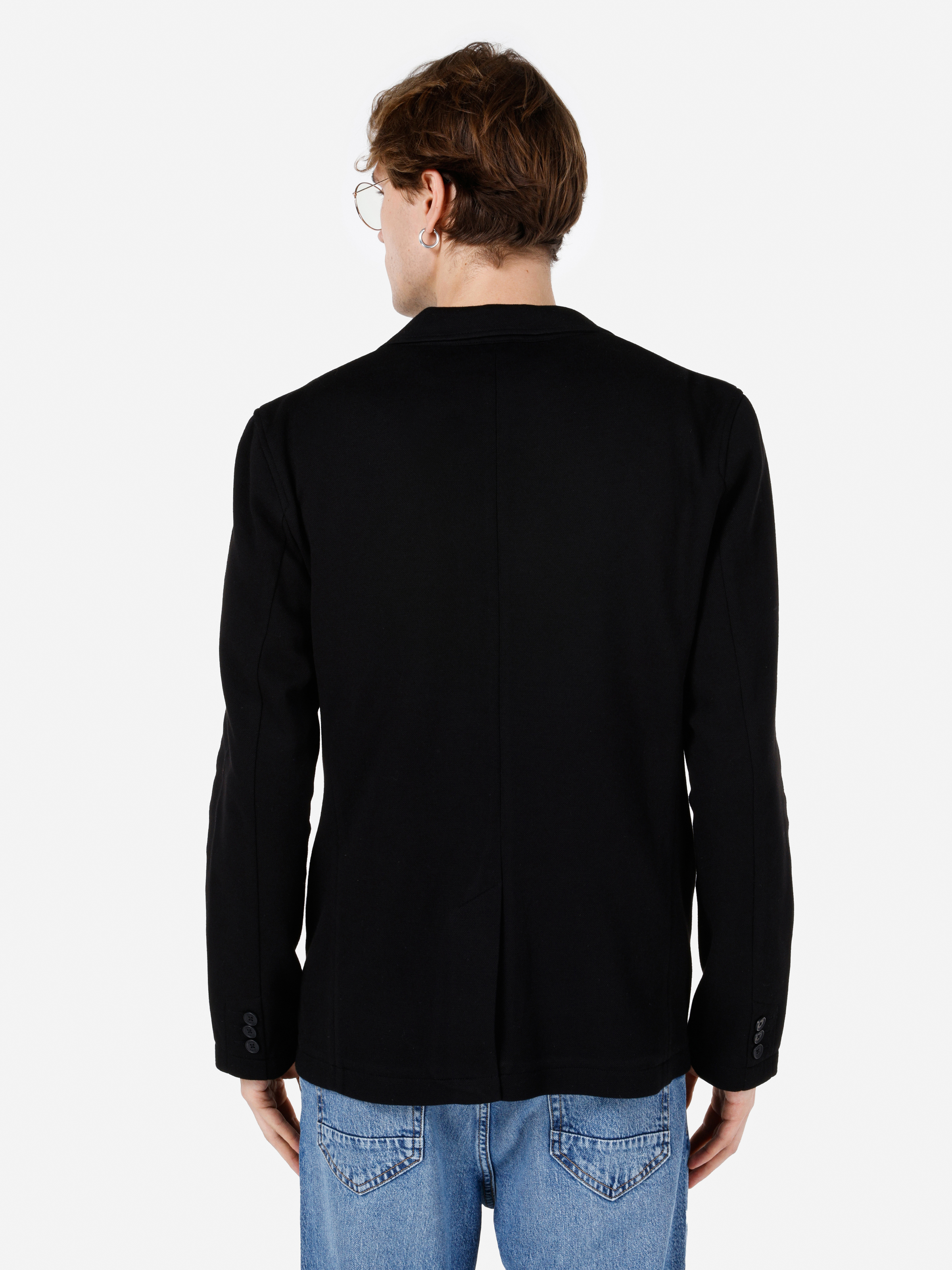 Slim Fit    Erkek Siyah Ceket