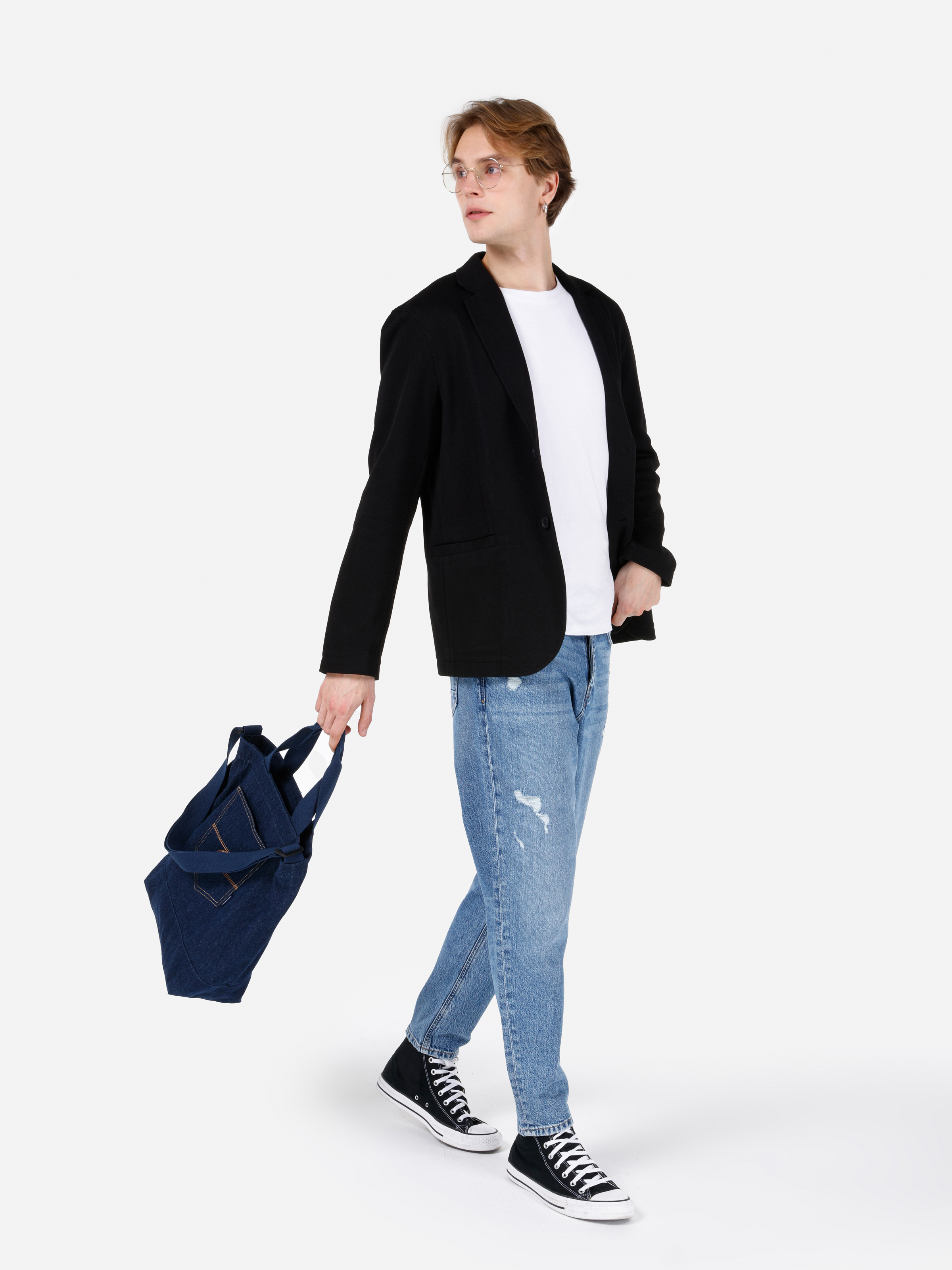 Slim Fit    Erkek Siyah Ceket