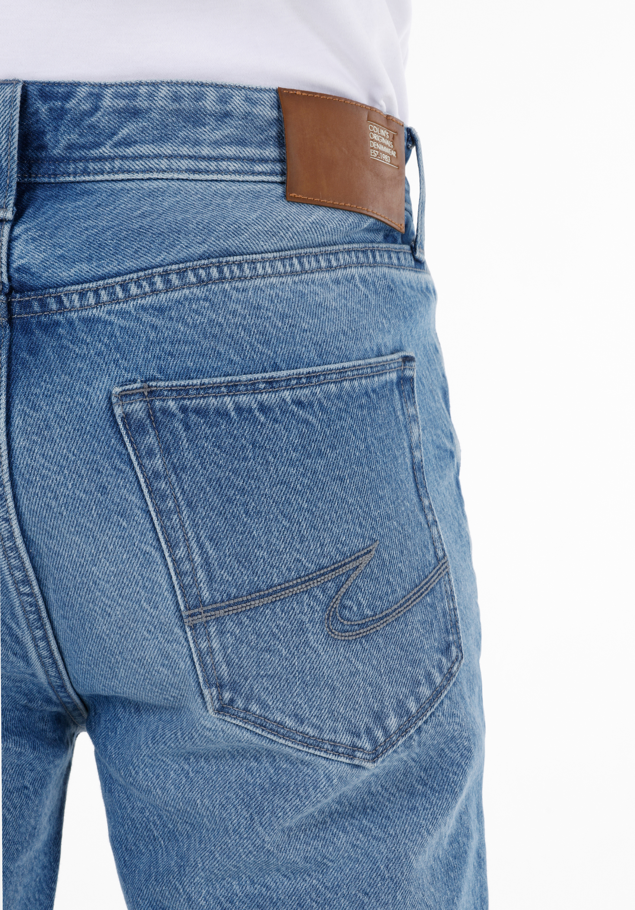 Regular Fit Orta Bel  Erkek Mavi Jean Şort Cl1069533