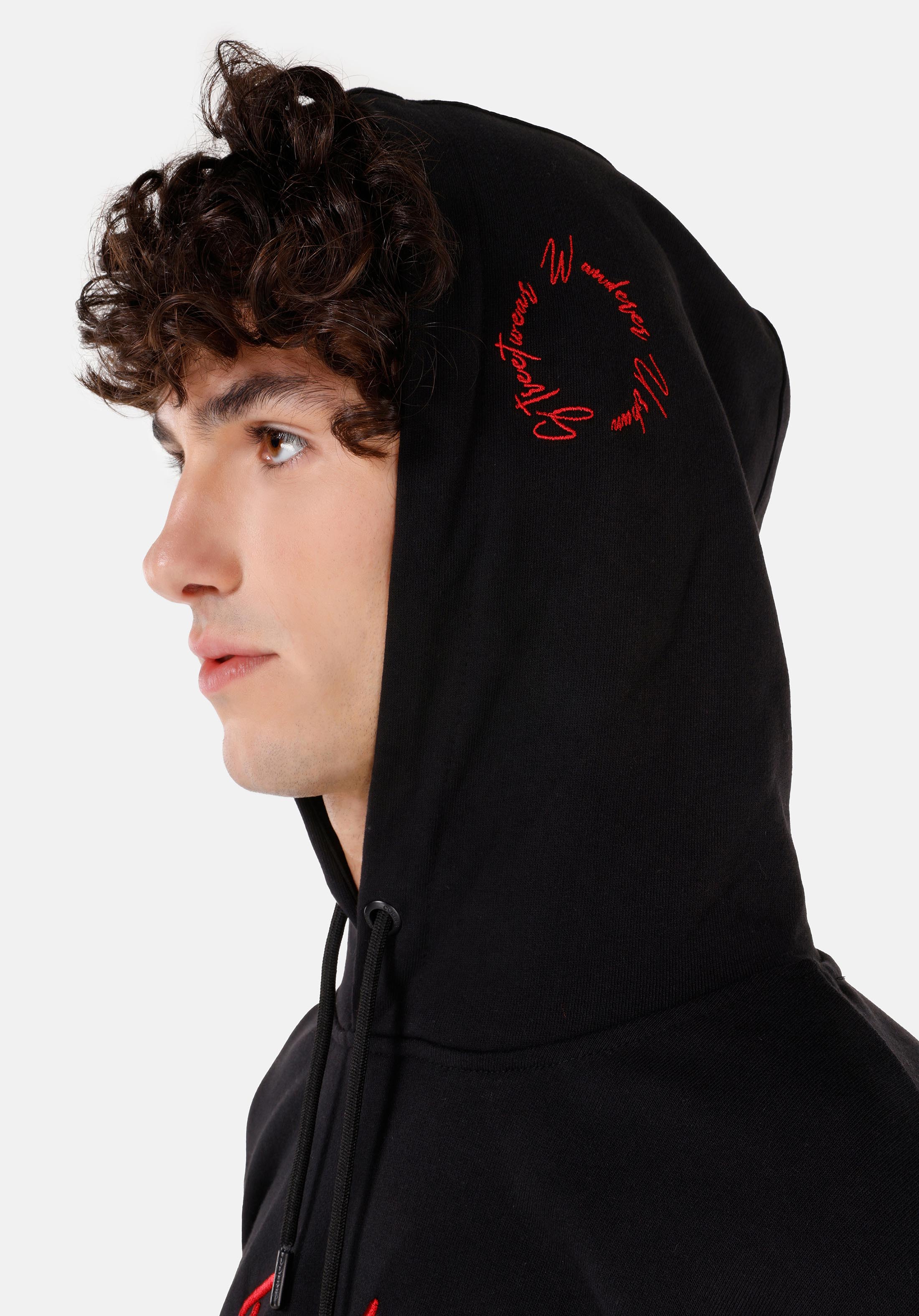 Regular Fit   Erkek Siyah Sweatshirt