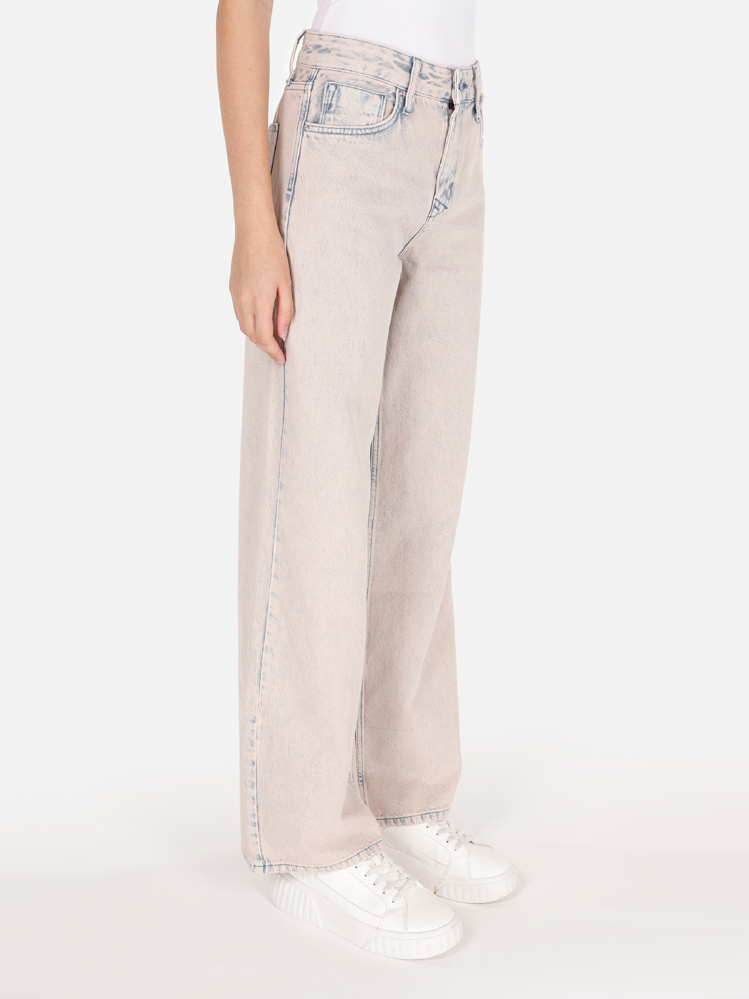 Regular Fit   Kadın Pembe Jean Pantolon