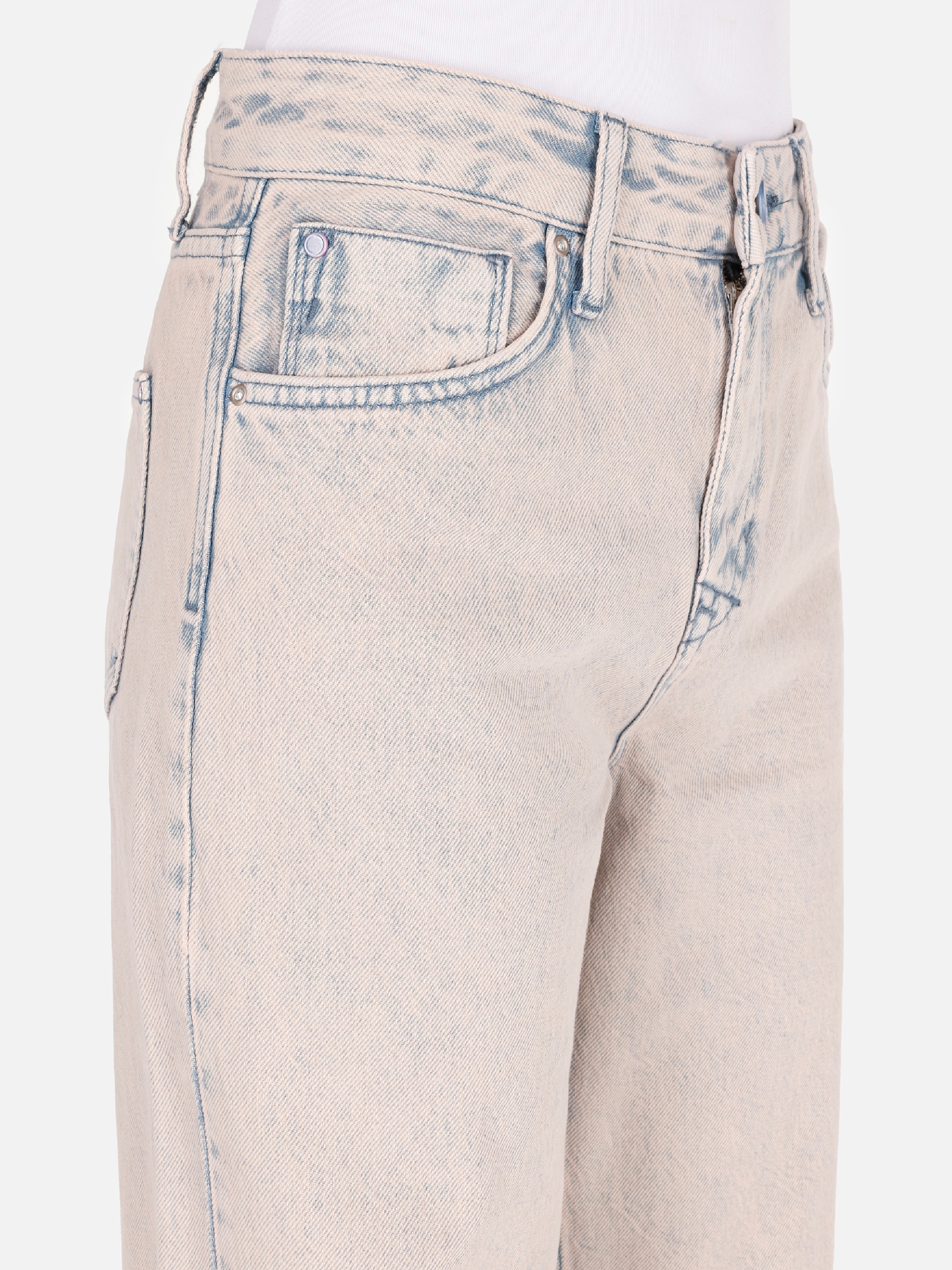 Regular Fit   Kadın Pembe Jean Pantolon