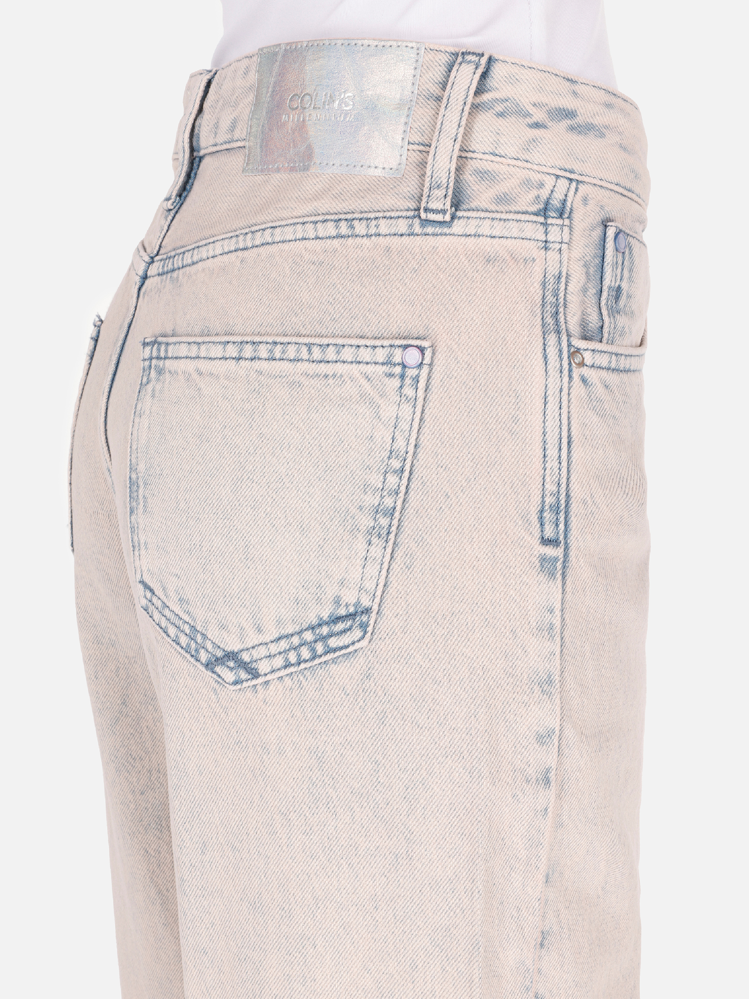 Regular Fit   Kadın Pembe Jean Pantolon