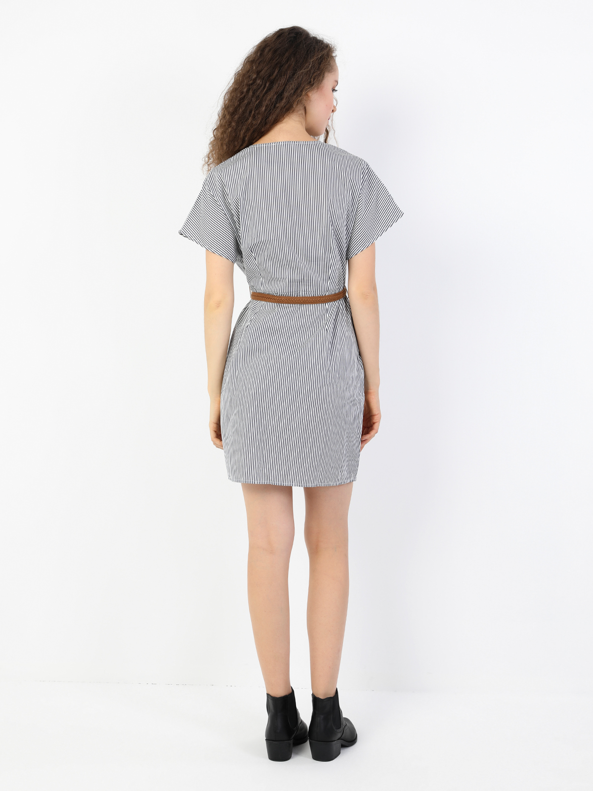 Slim Fit  Kadın Lacivert  Elbise Cl1047933
