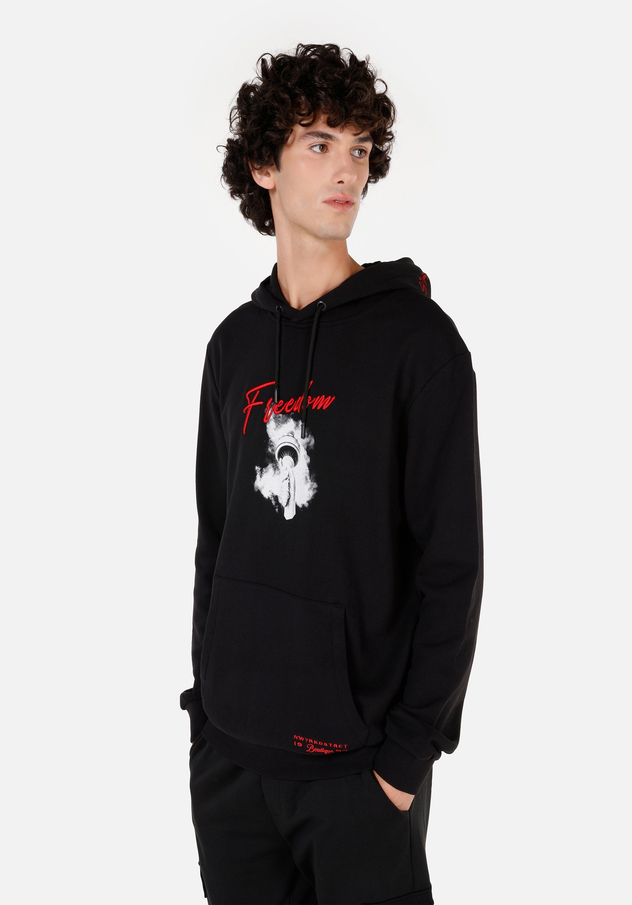 Regular Fit   Erkek Siyah Sweatshirt