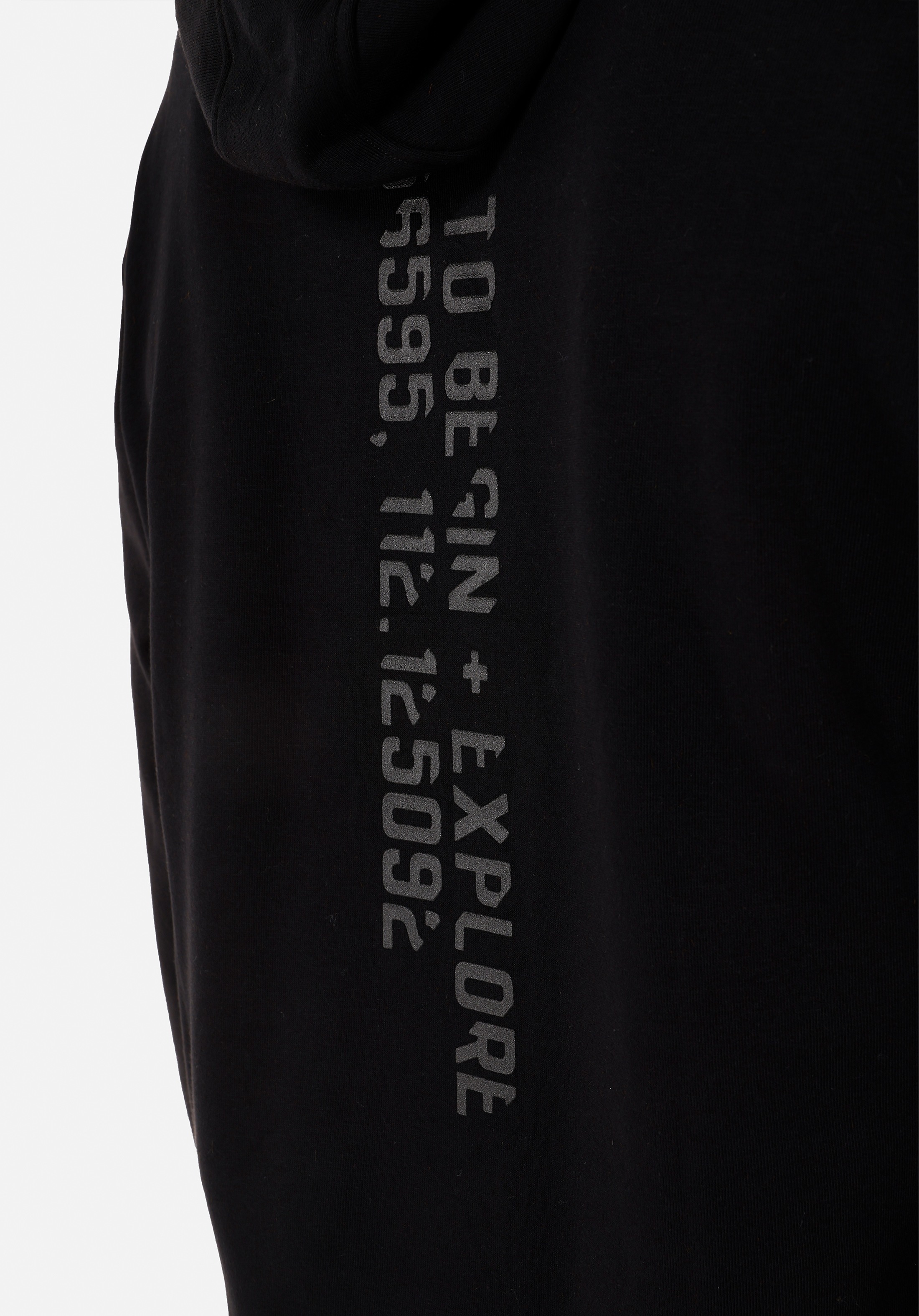 Comfort Fit   Erkek Siyah Sweatshirt