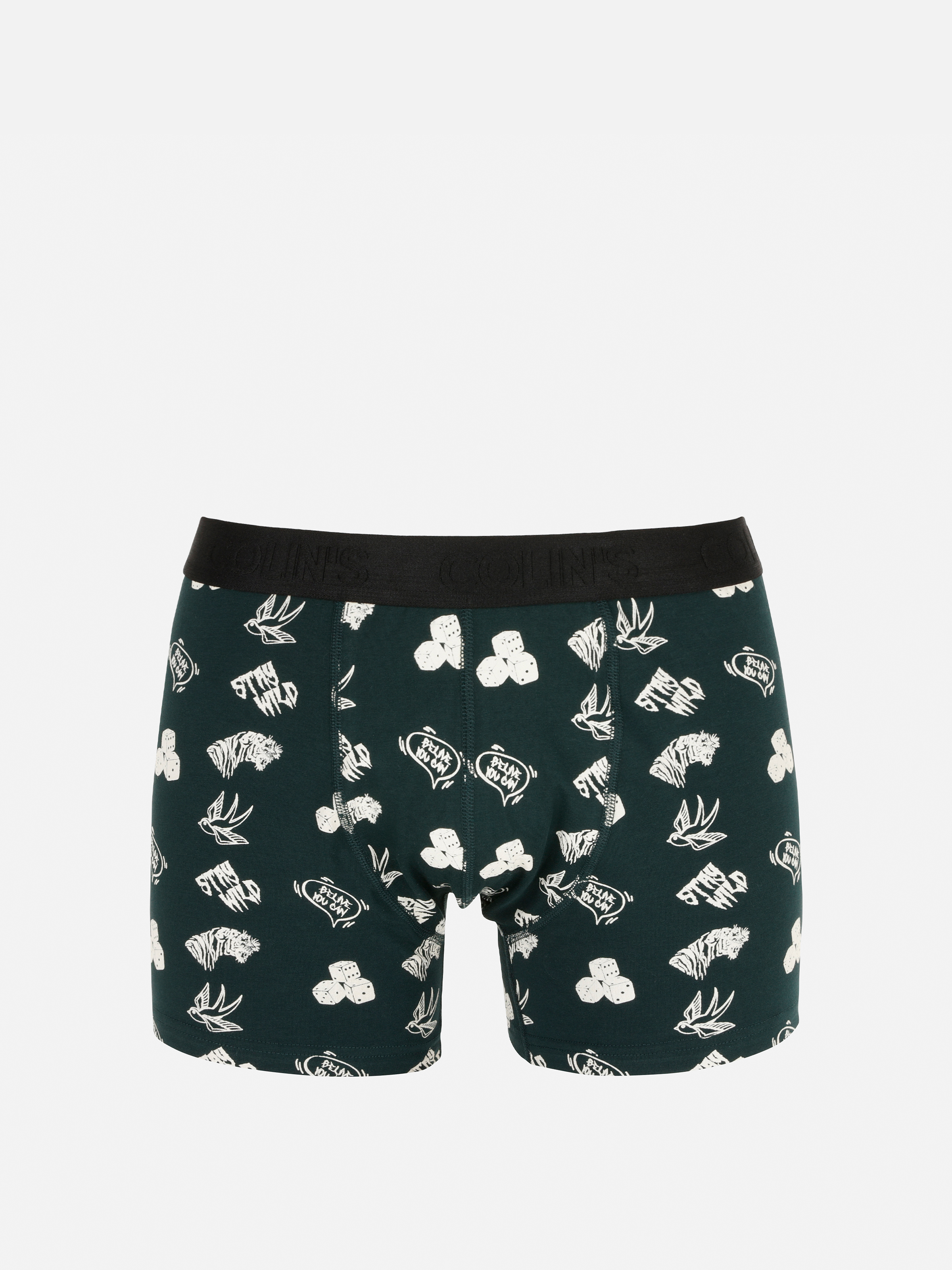 Modern Fit  Erkek Yeşil Boxer