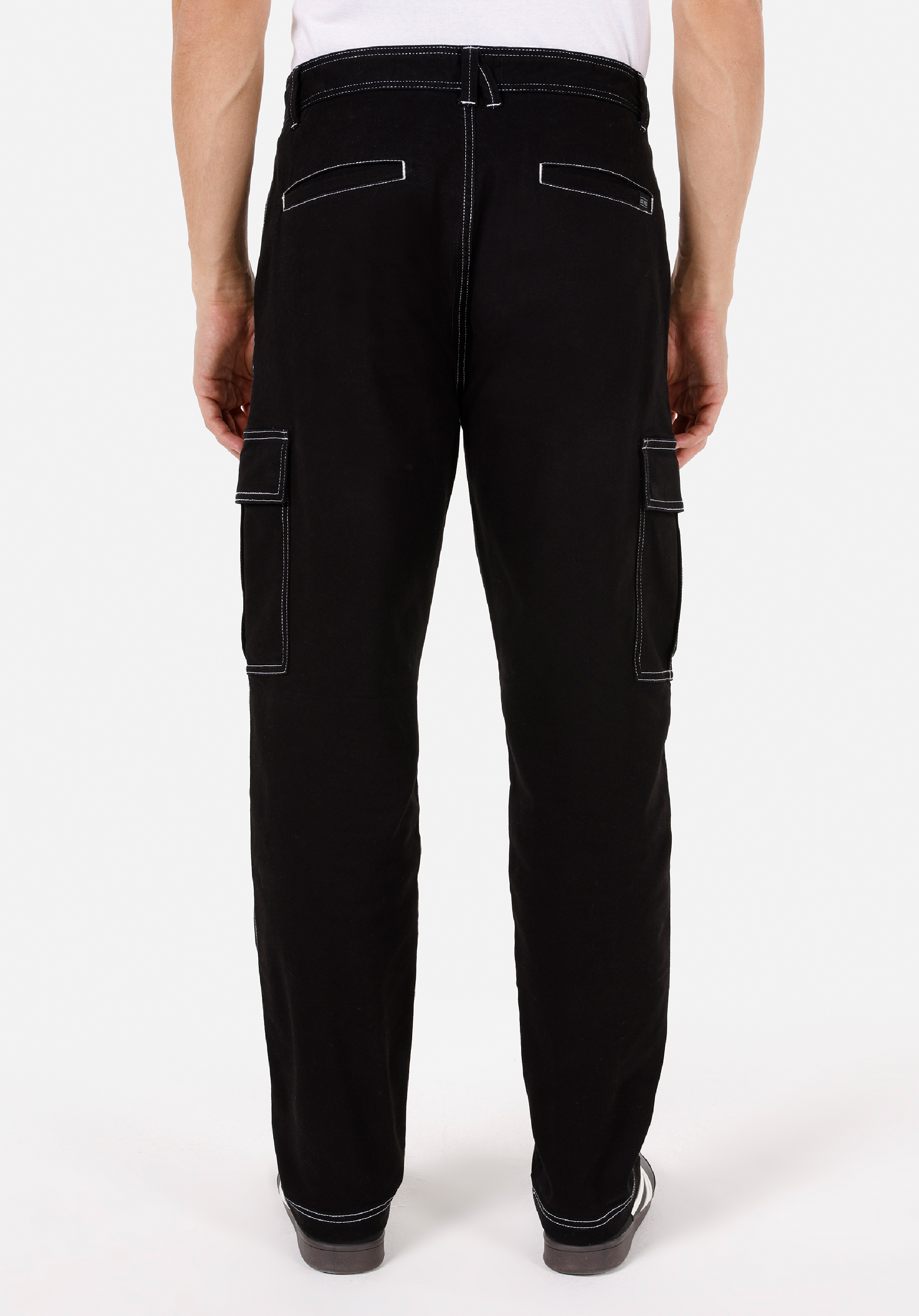 Regular Fit Orta Bel Uzun Paça Erkek Siyah  Pantolon