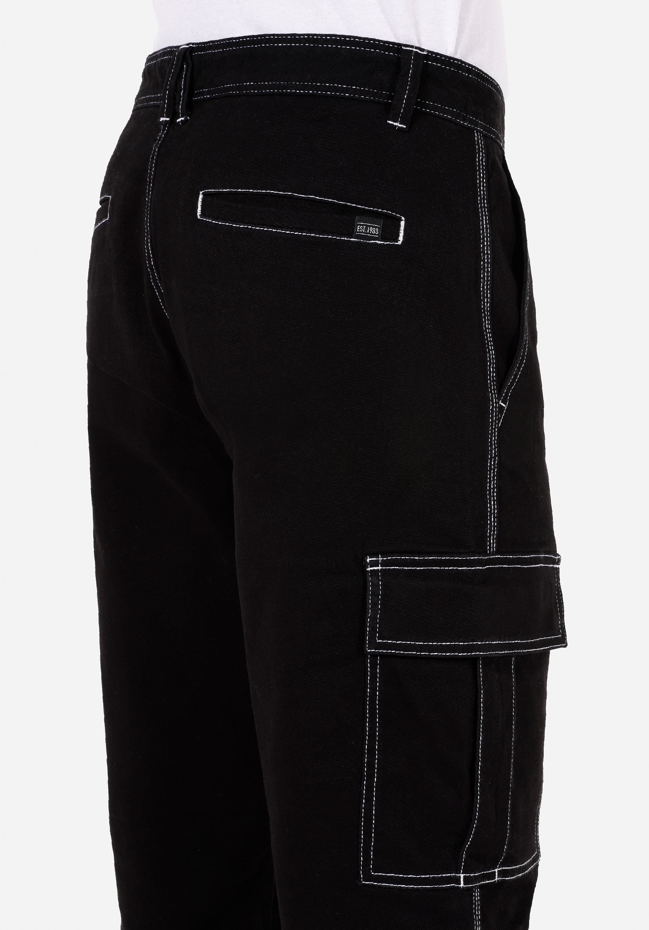 Regular Fit Orta Bel Uzun Paça Erkek Siyah  Pantolon