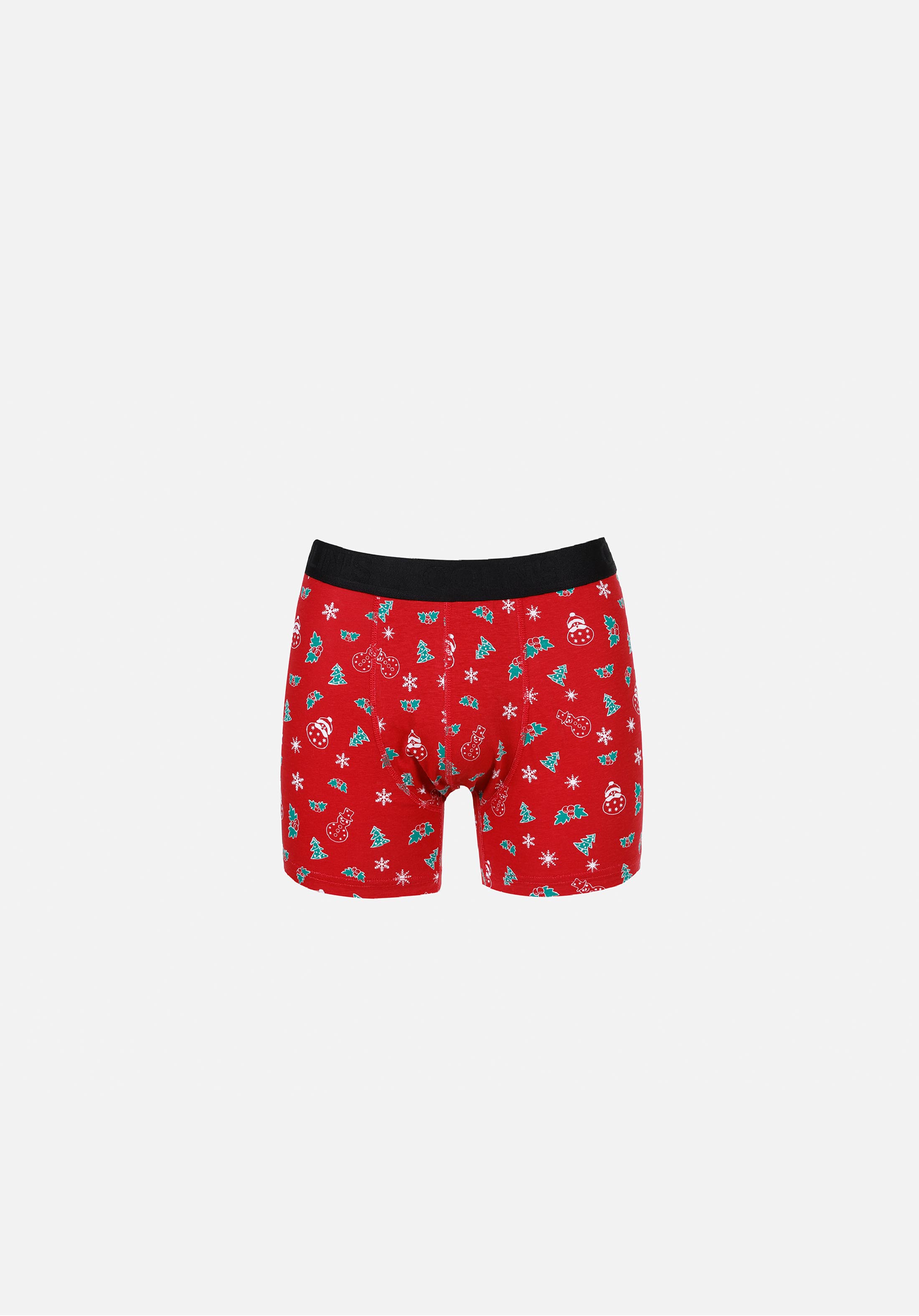 Modern Fit Baskılı Erkek Kirmizi Boxer