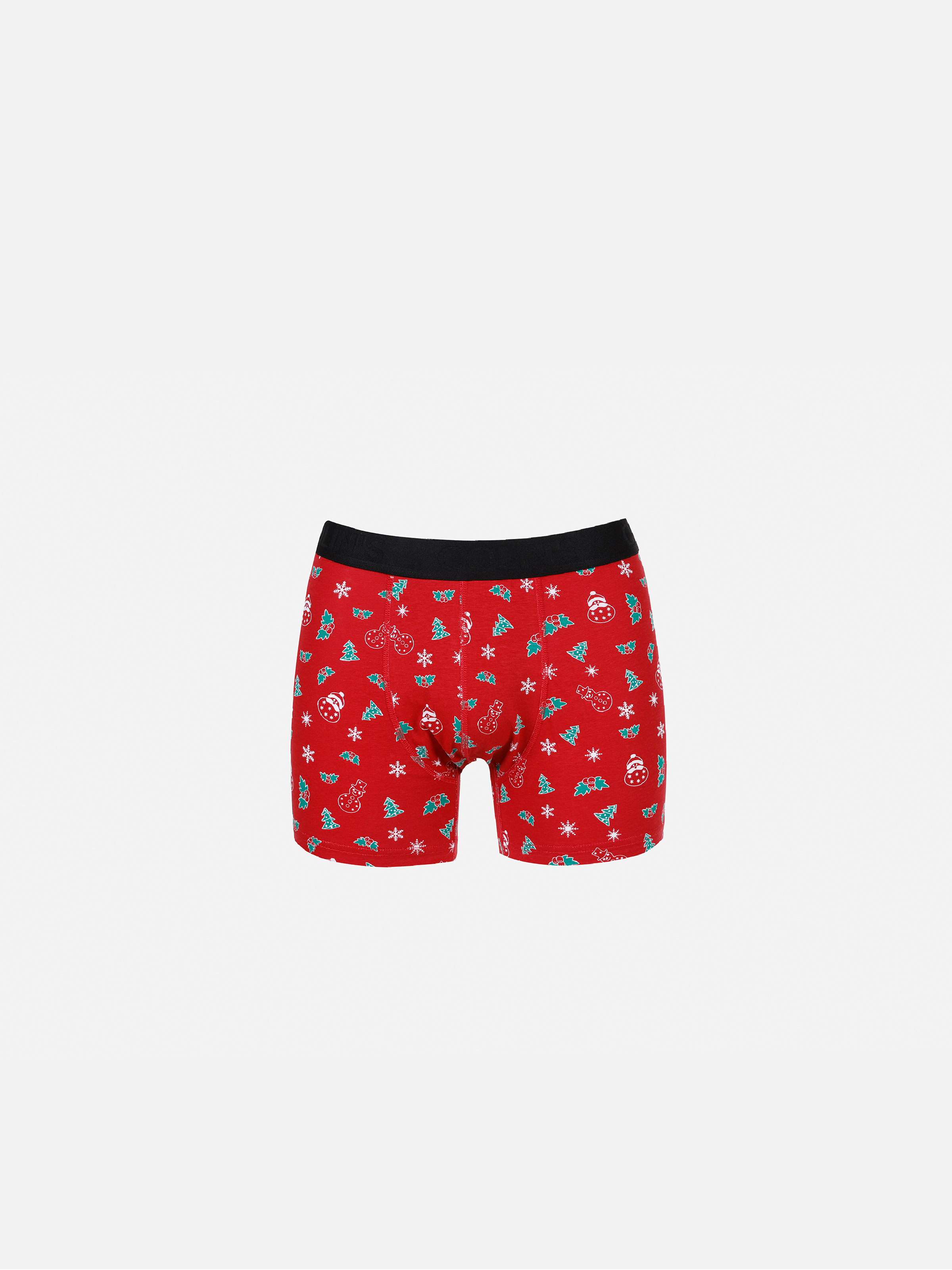 Modern Fit Baskılı Erkek Kirmizi Boxer