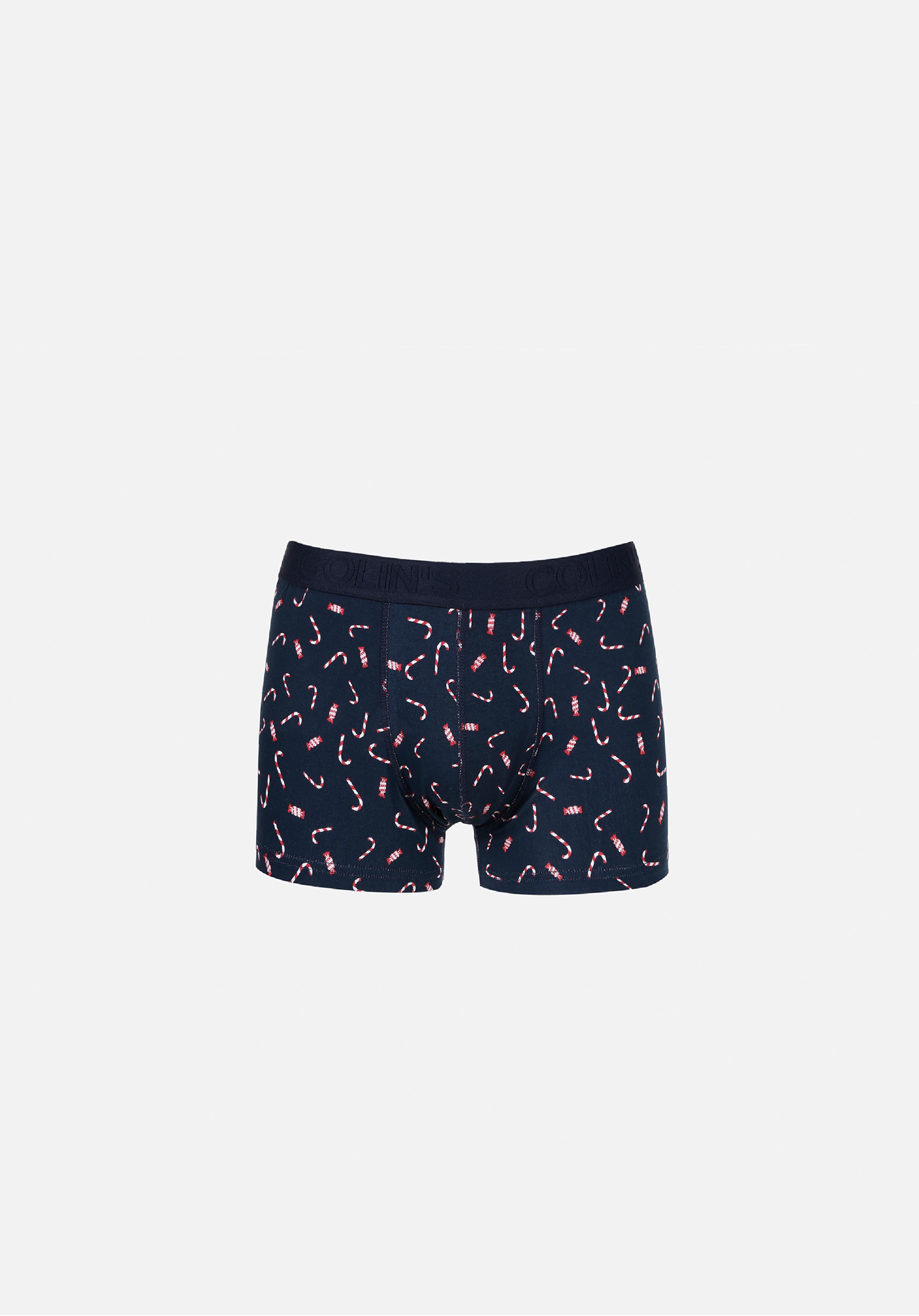 Modern Fit Baskılı Erkek Lacivert Boxer