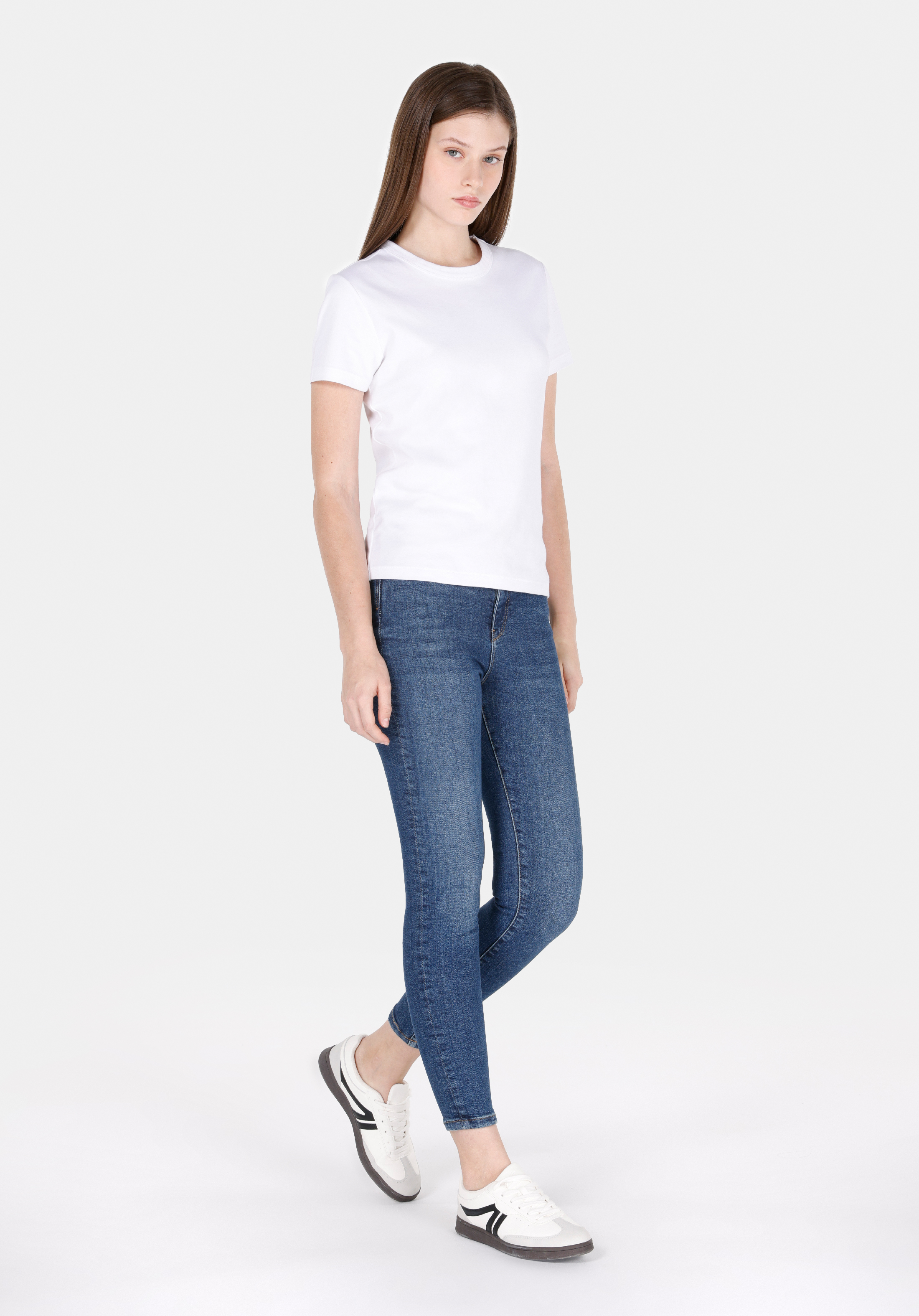 760 Dıana Skinny Fit   Kadın Mavi Jean Pantolon Cl1072247