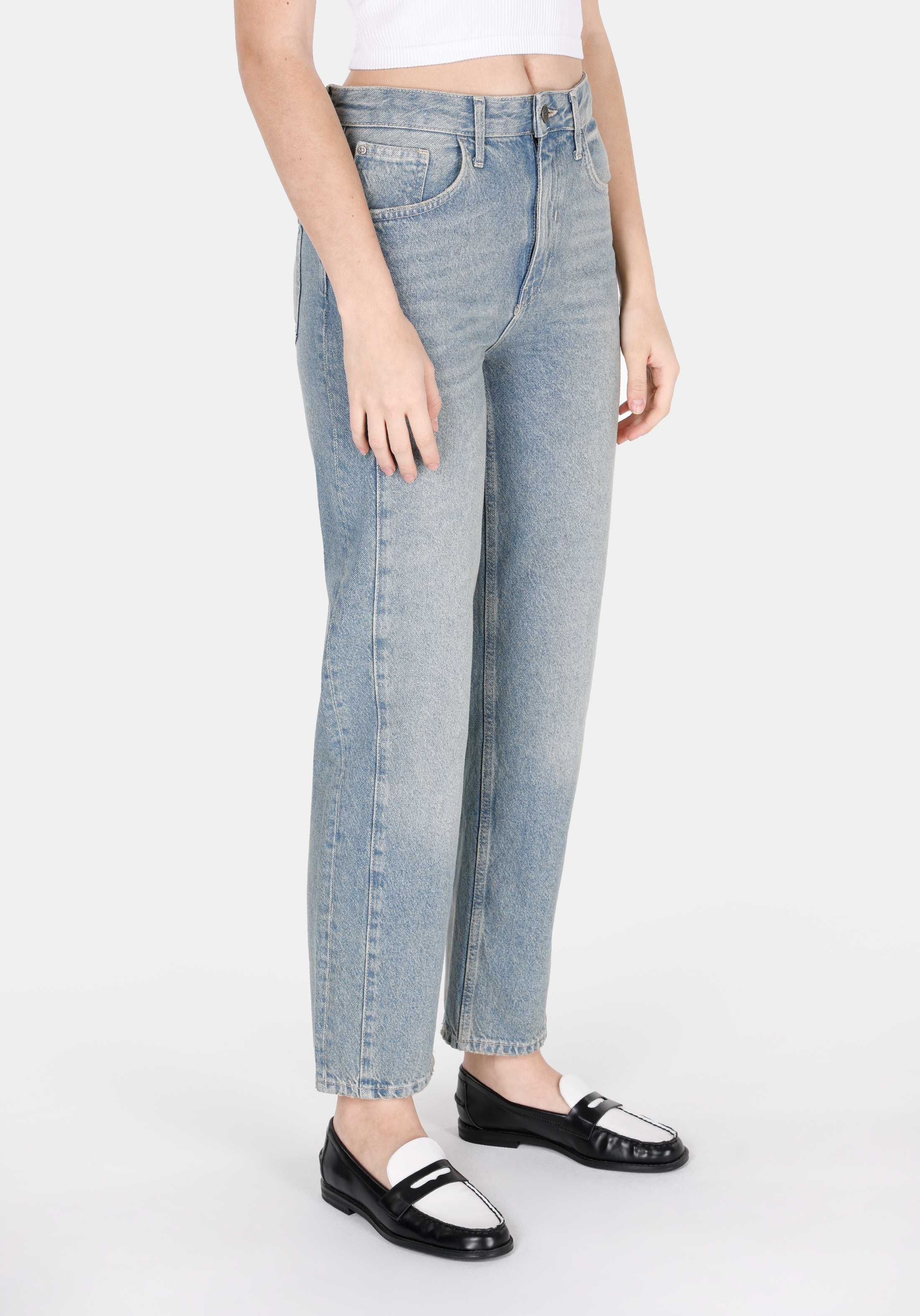 884 Lauren Straight Fit   Kadın Denim Jean Pantolon Cl1072274